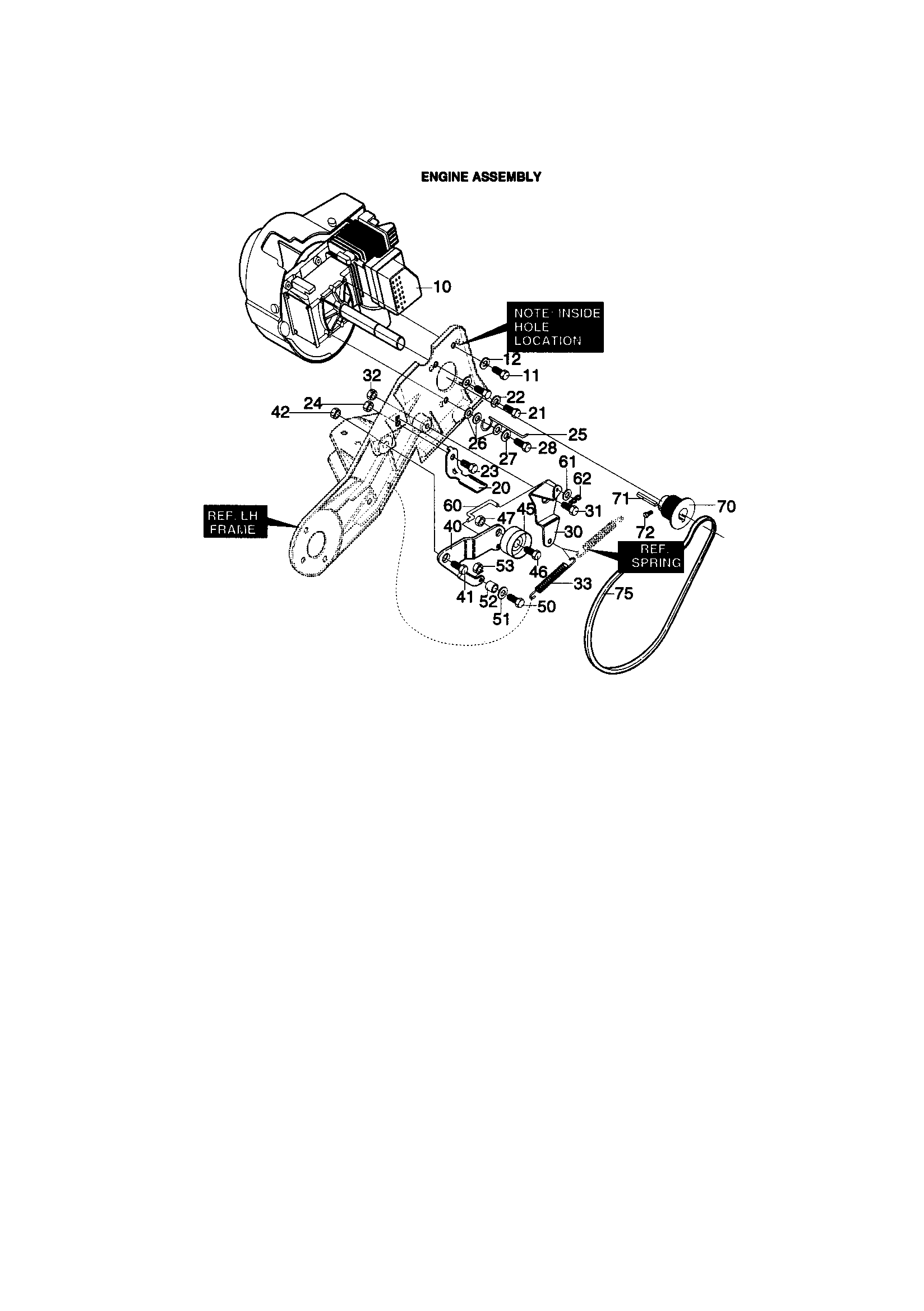 Craftsman 536886760 engine assembly diagram