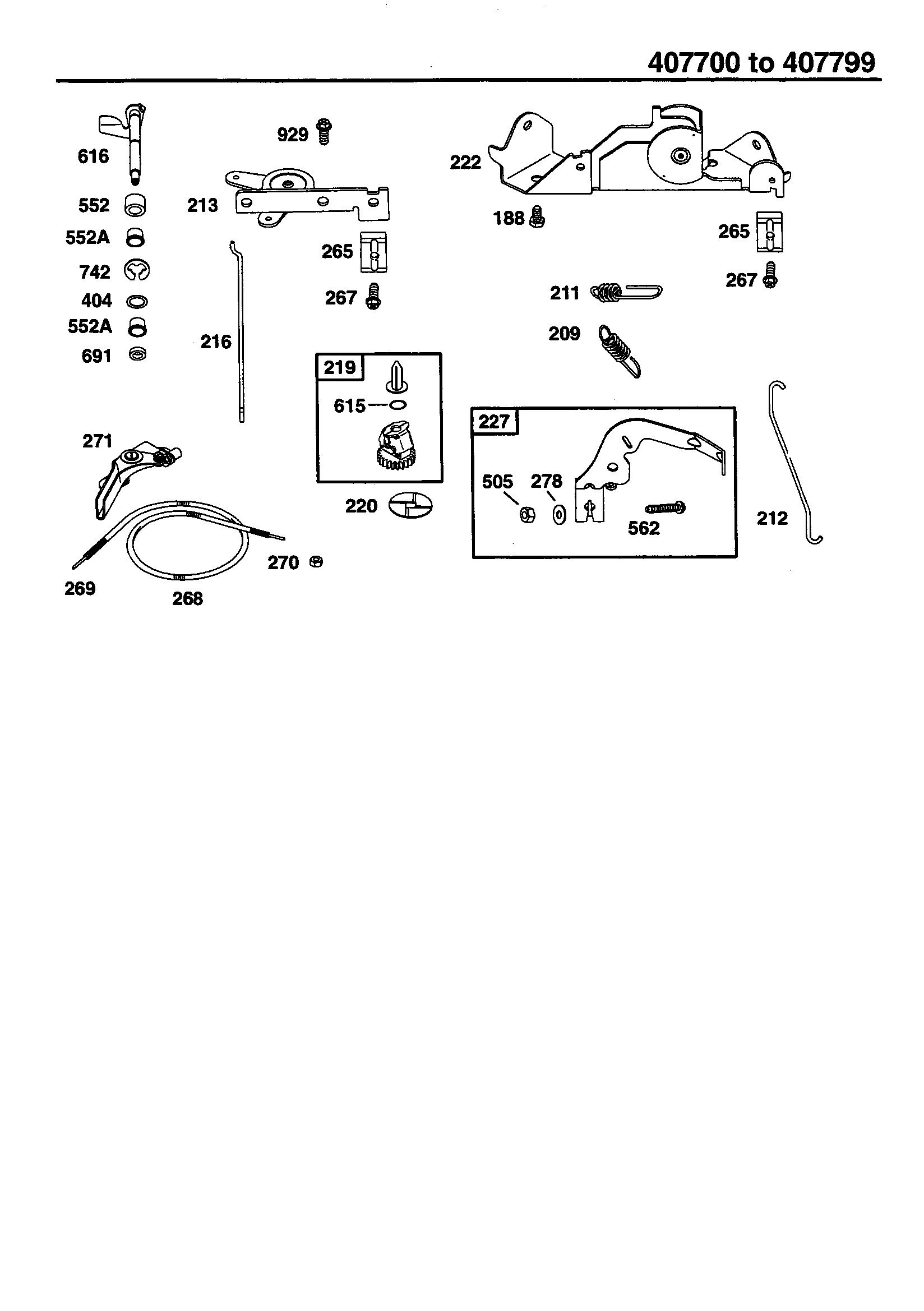 Briggs & Stratton 407777-0128 governor diagram
