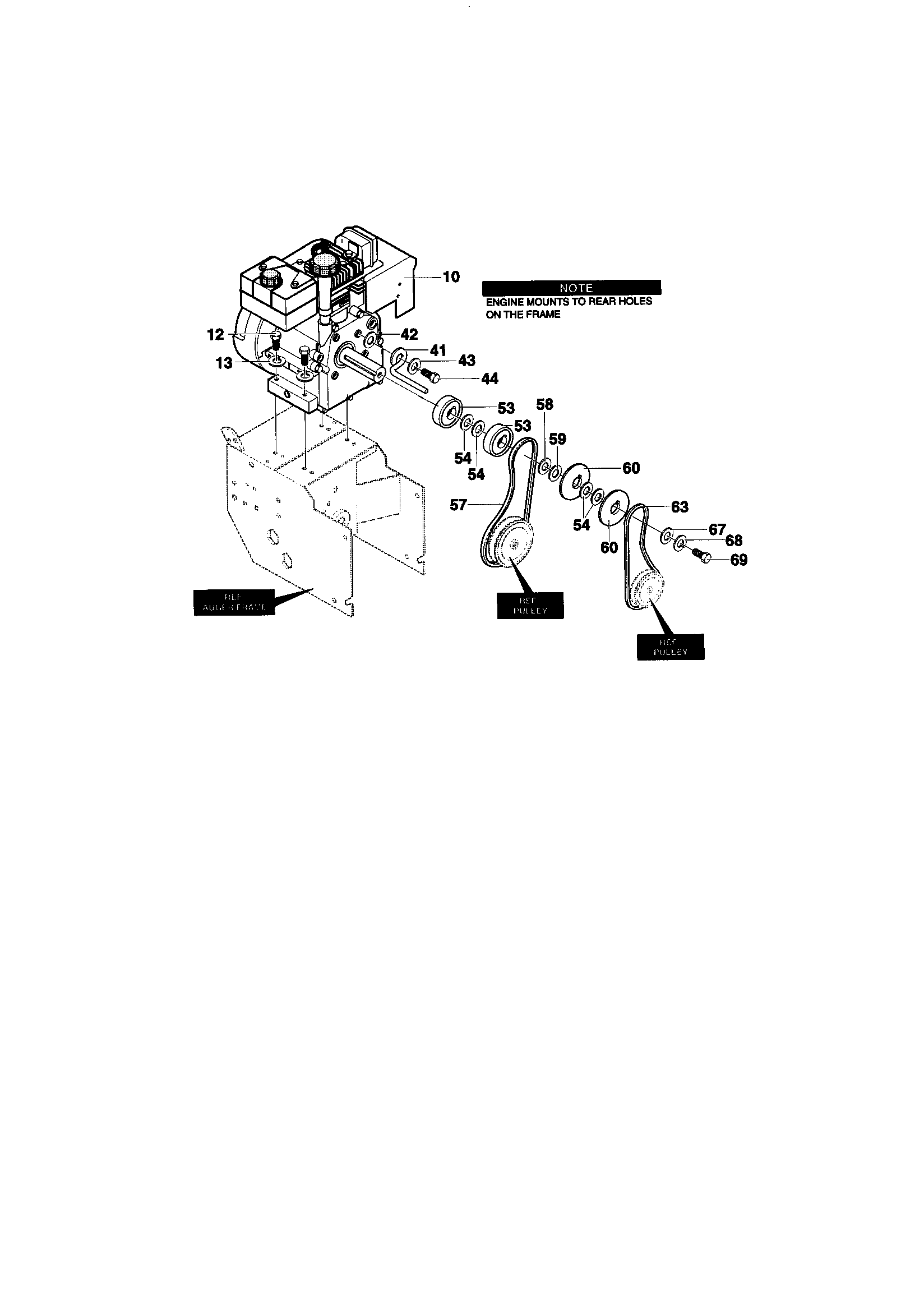 MTD 624804X81 engine assembly diagram