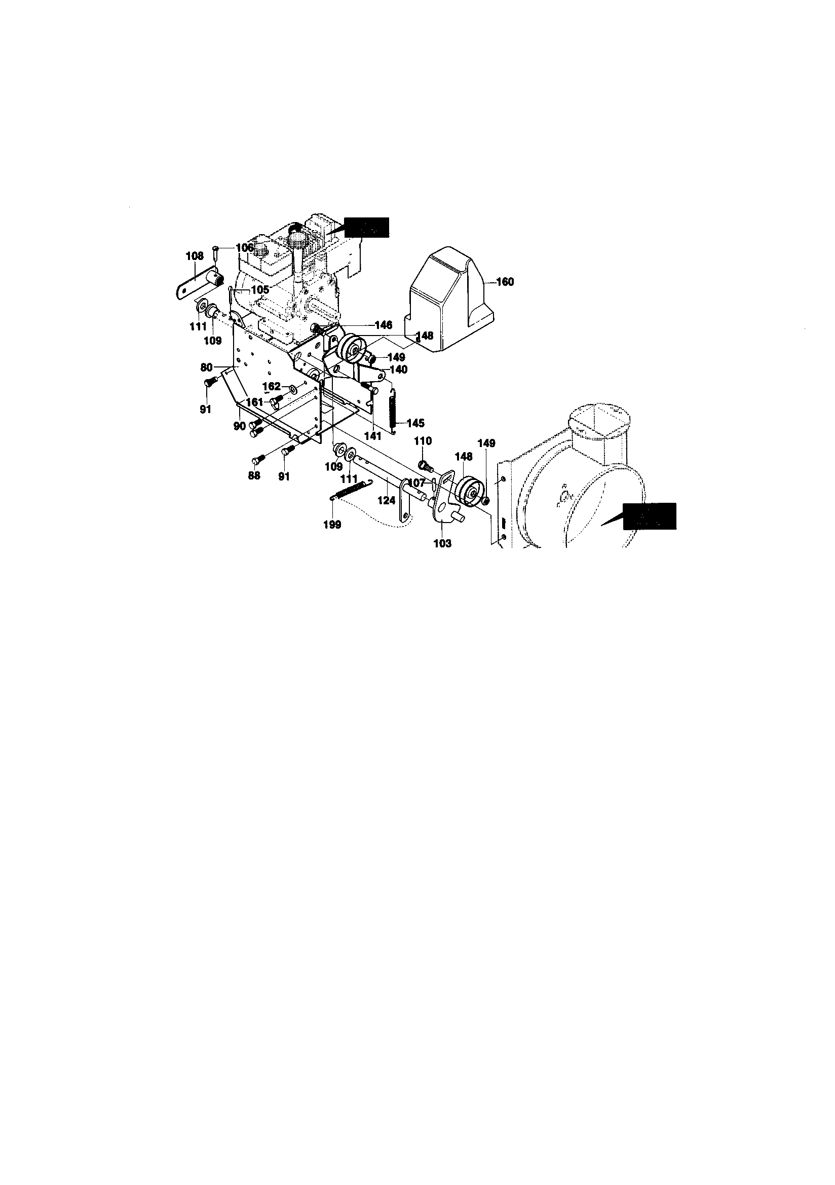 MTD 624804X81 frame components assembly/bati diagram