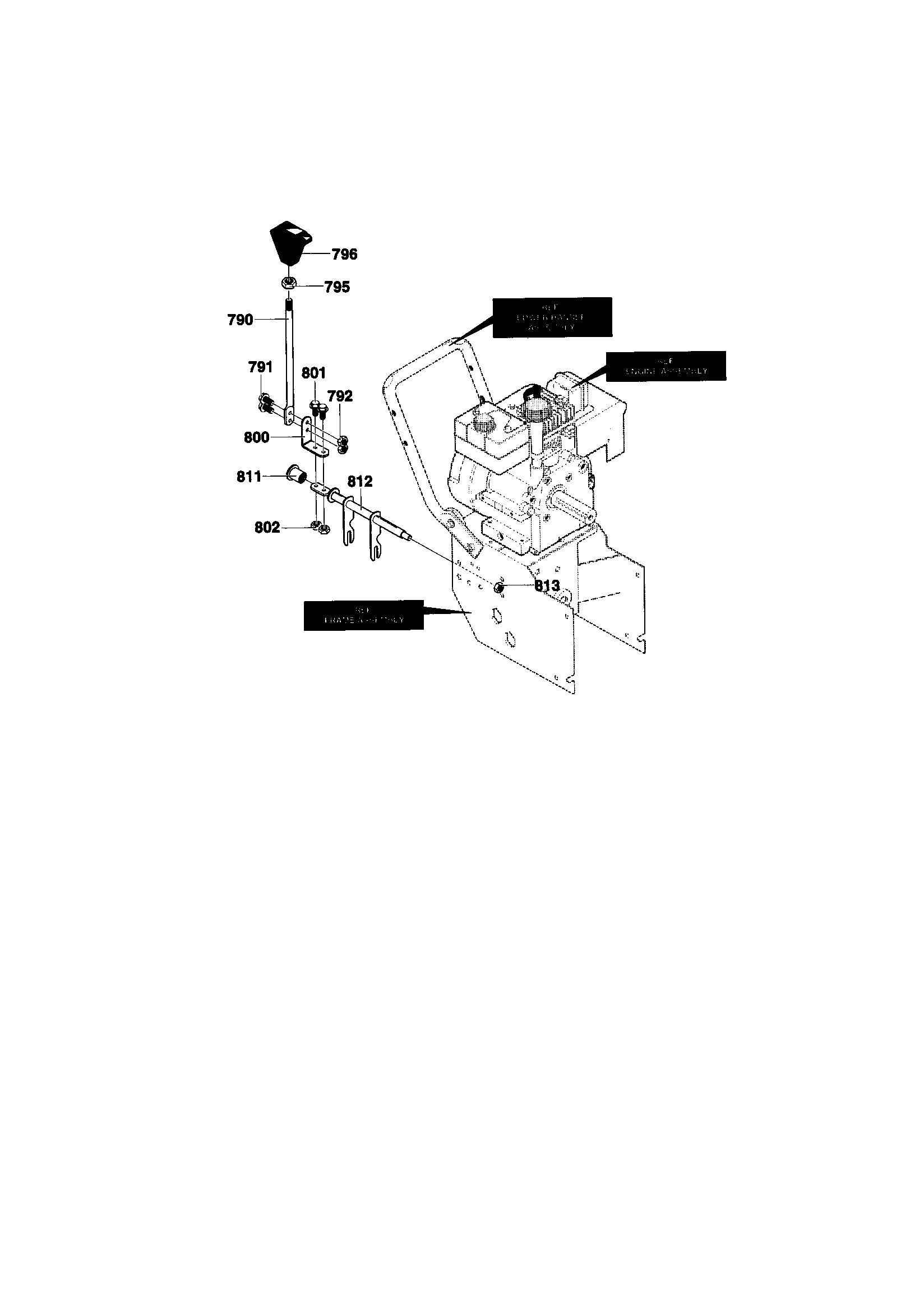 MTD 624804X81 shift yoke assembly diagram