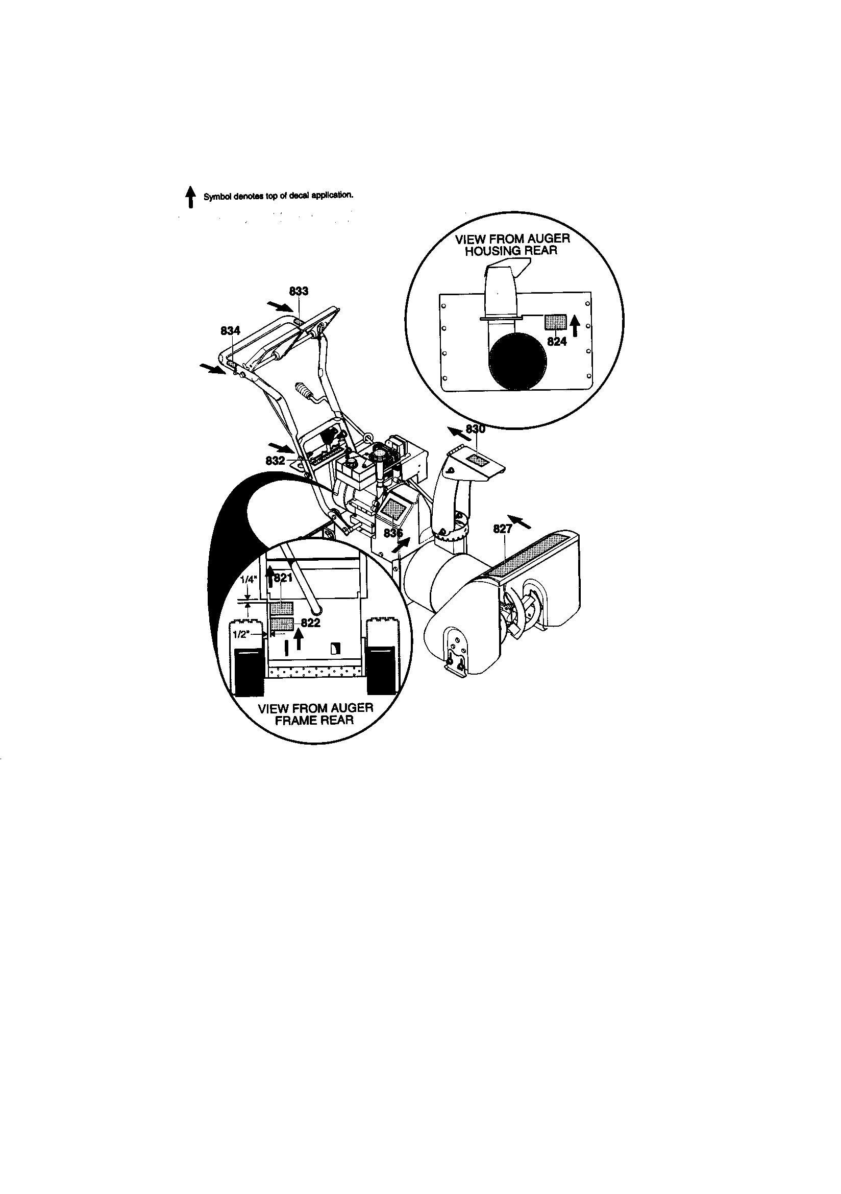 MTD 624804X81 decals diagram