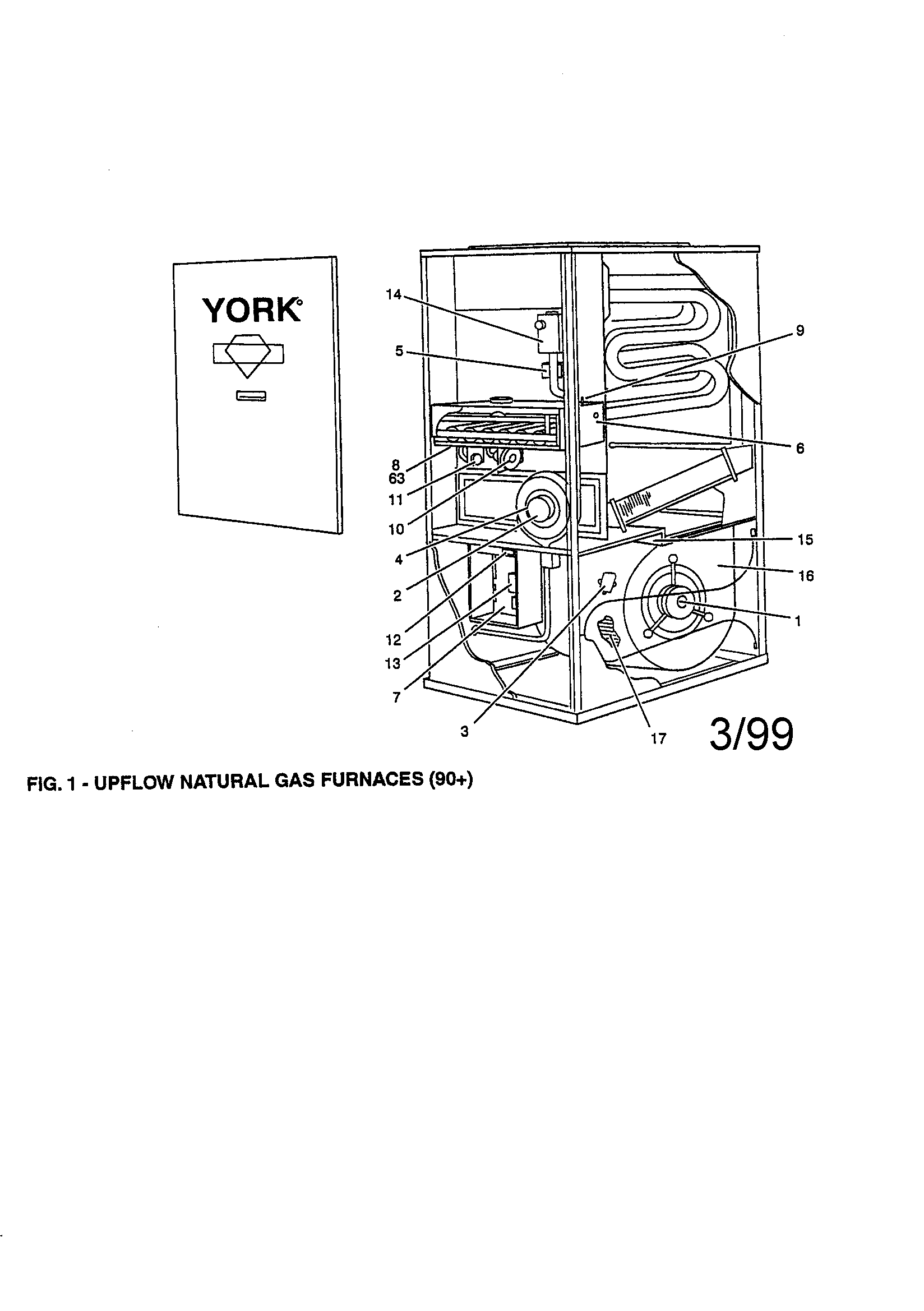 York P3URC14N09501C fig. 1 diagram