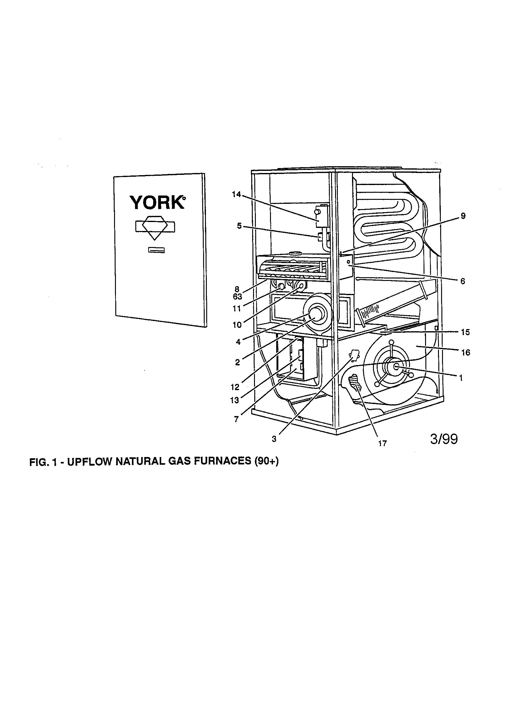 York P3URA08N03701C fig. 1 diagram