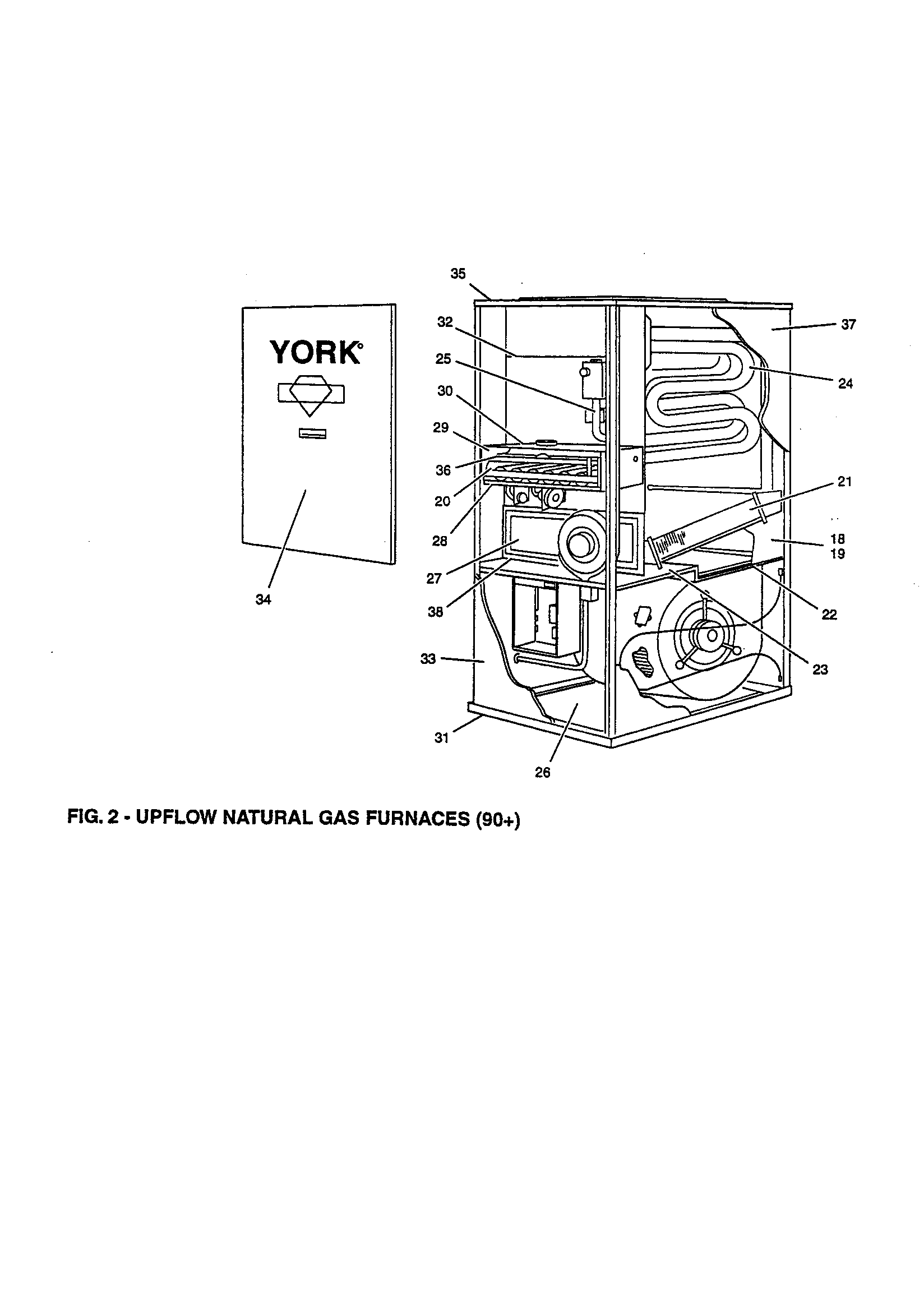 York P3URA08N03701C fig. 2 diagram