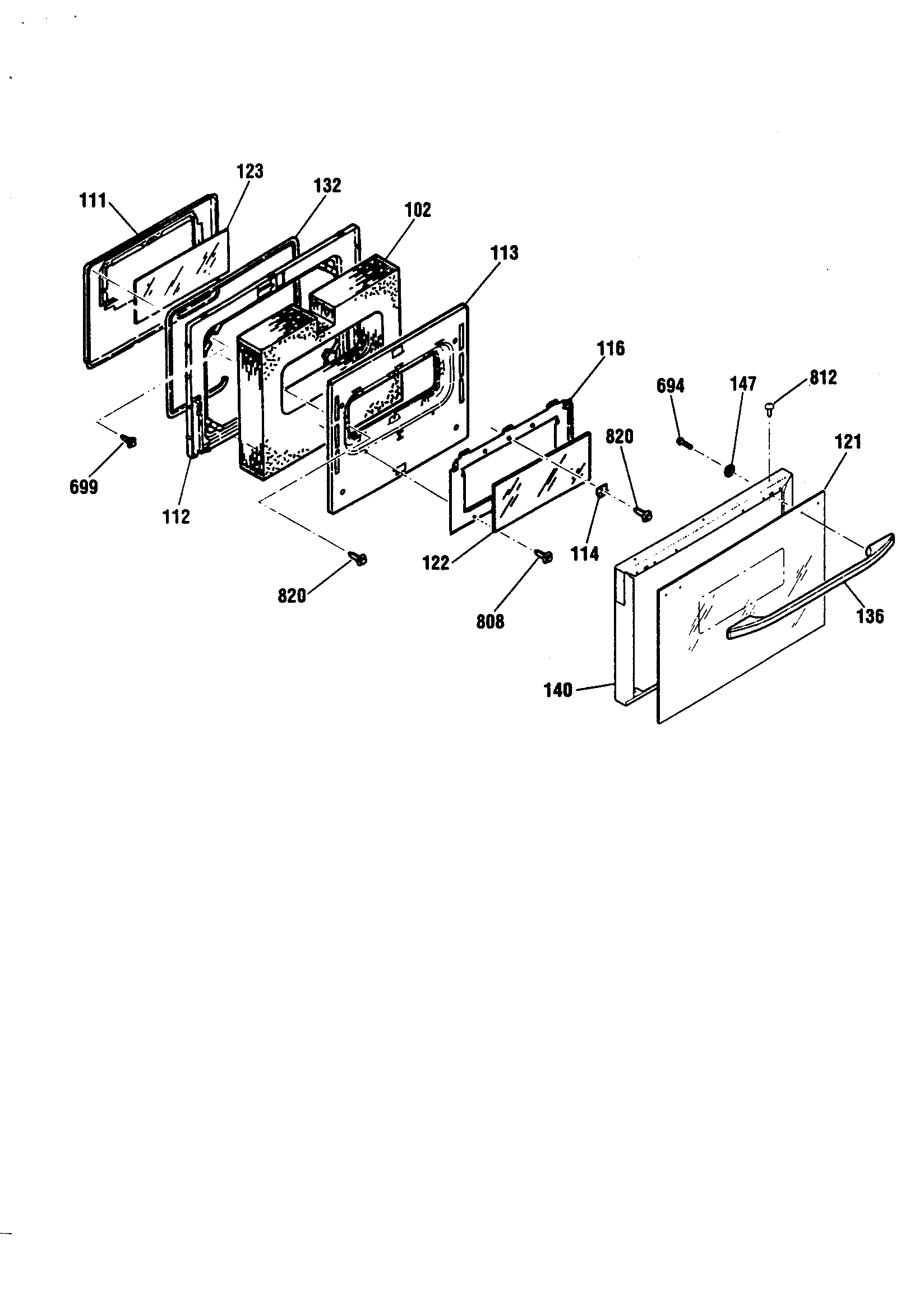 Kenmore 91146566892 door diagram