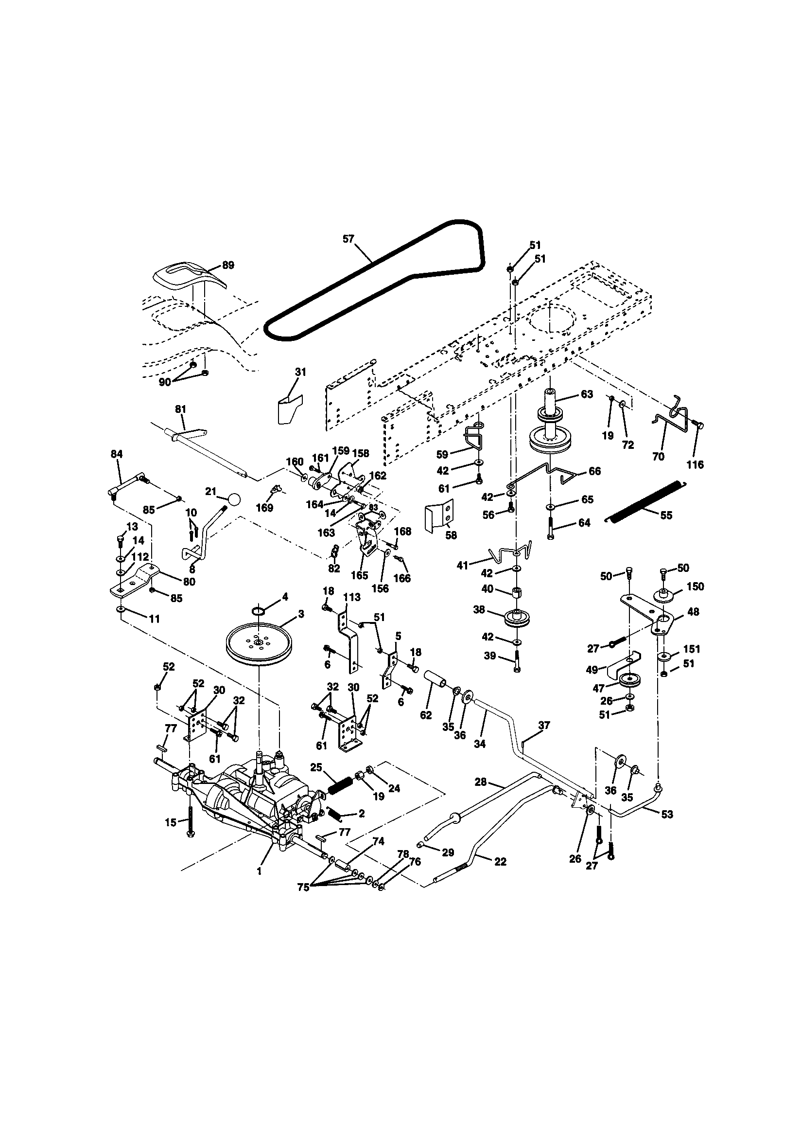 Craftsman 917270651 ground drive diagram