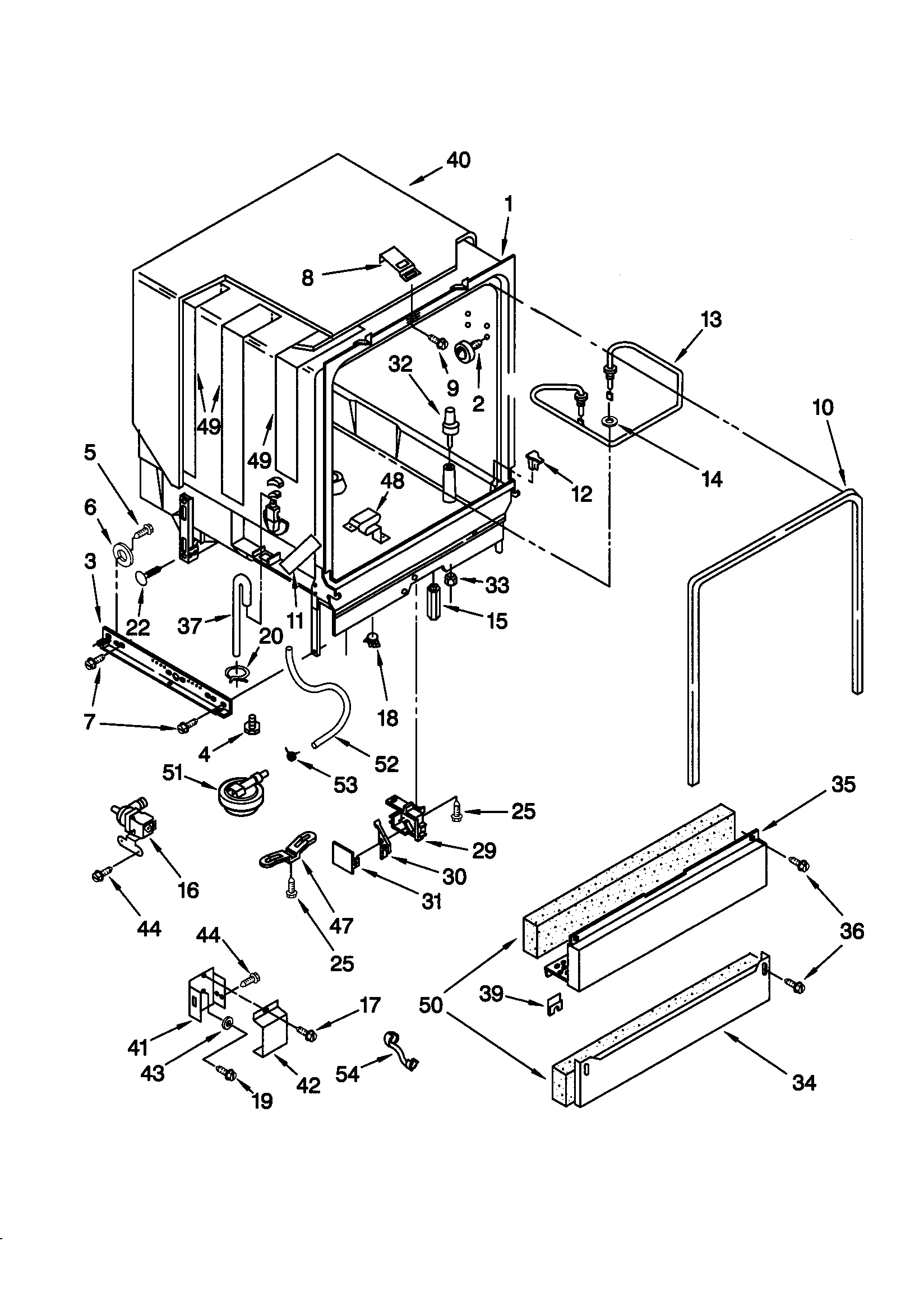 Kenmore 66516831793 tub assembly diagram