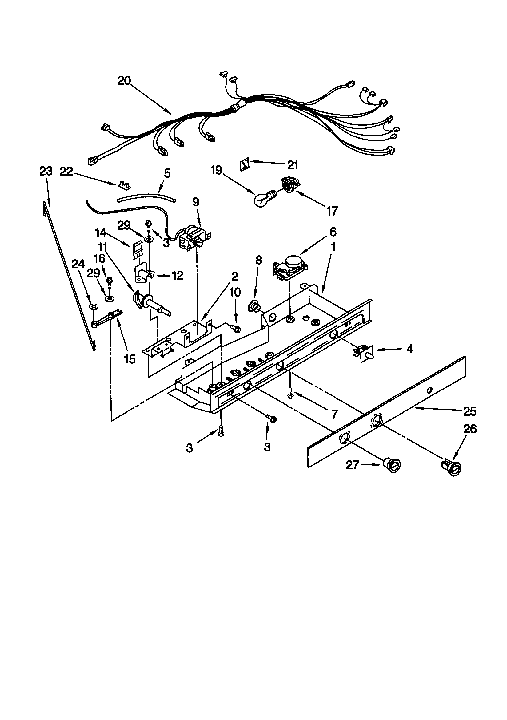 Kenmore 10659042991 control diagram