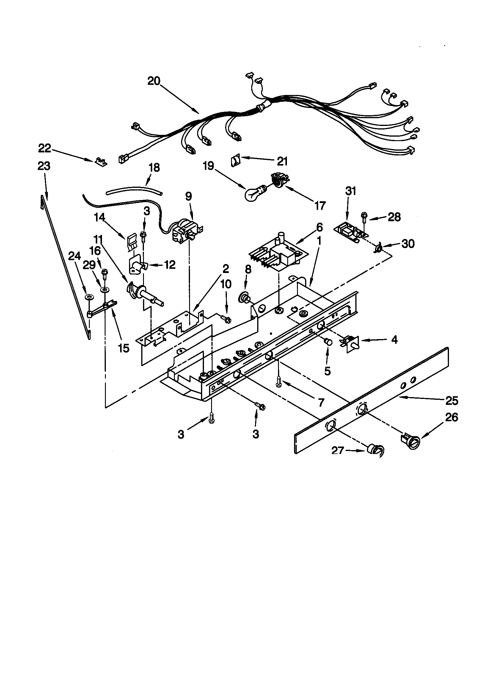 Kenmore 10658582892 control diagram