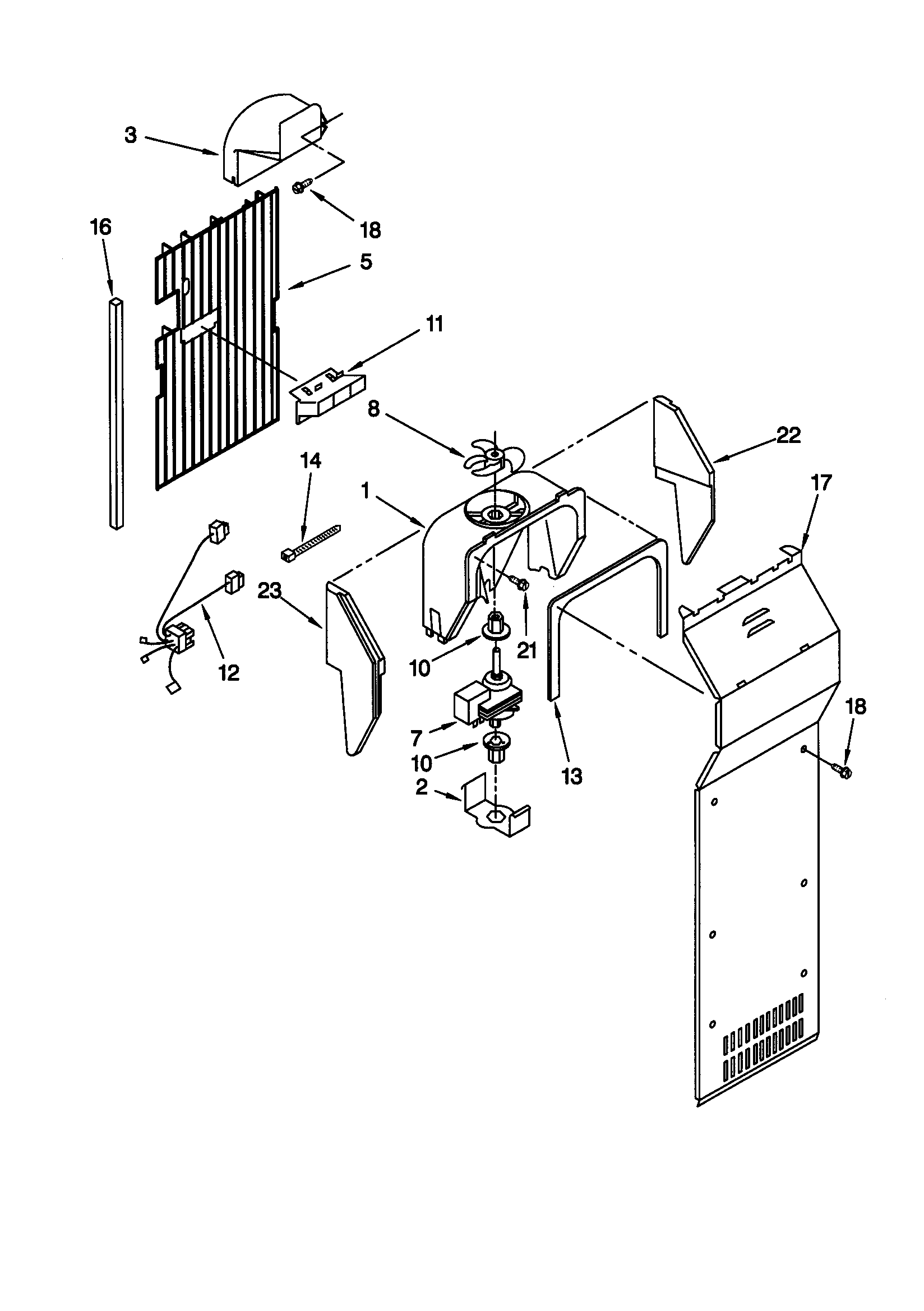 Kenmore 10658787892 air flow diagram