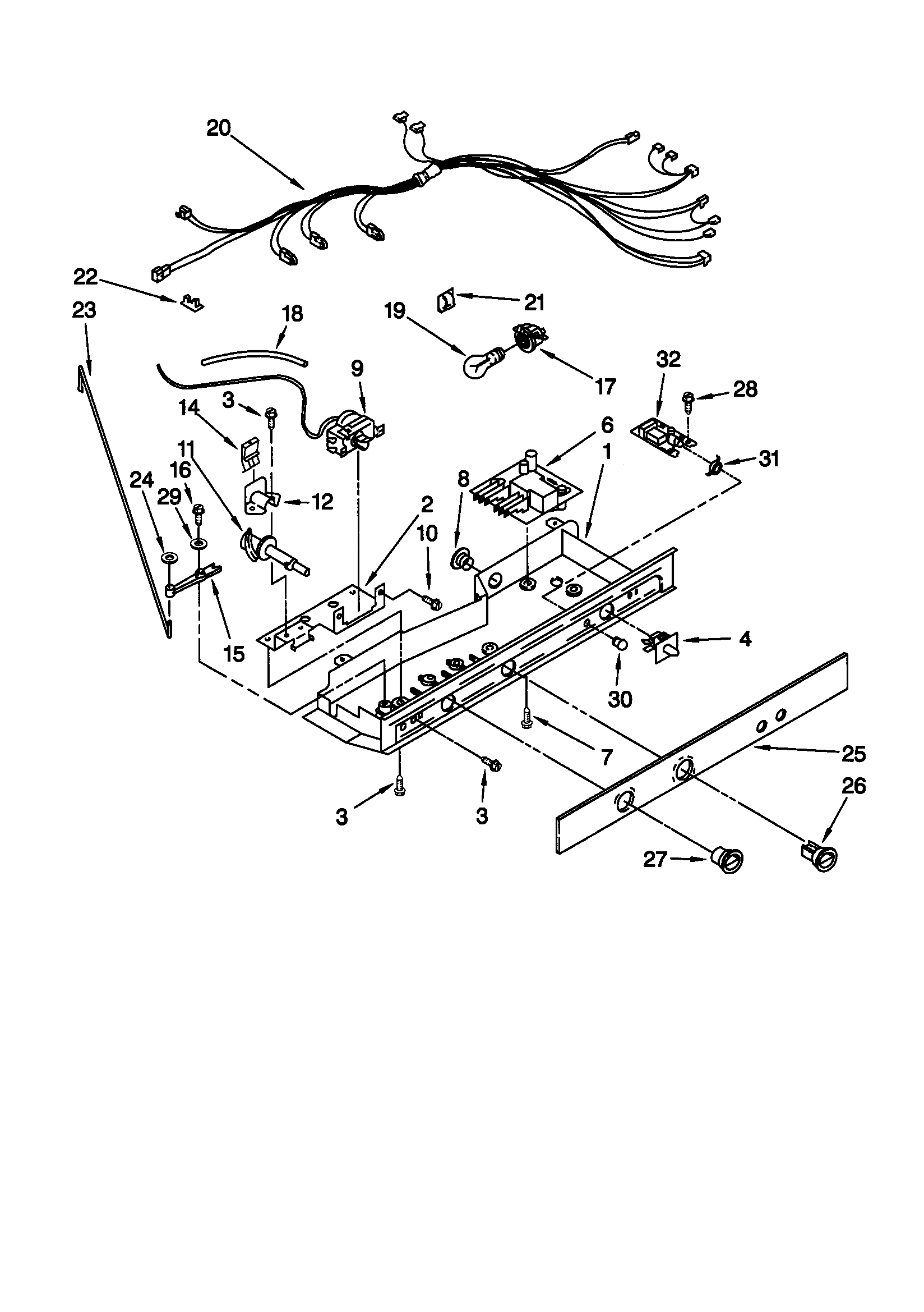 Kenmore 10658787892 control diagram