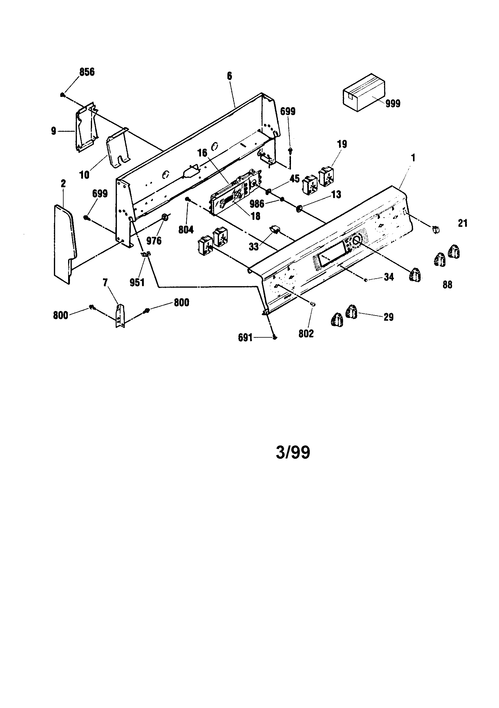 Kenmore 91192495890 backguard section diagram