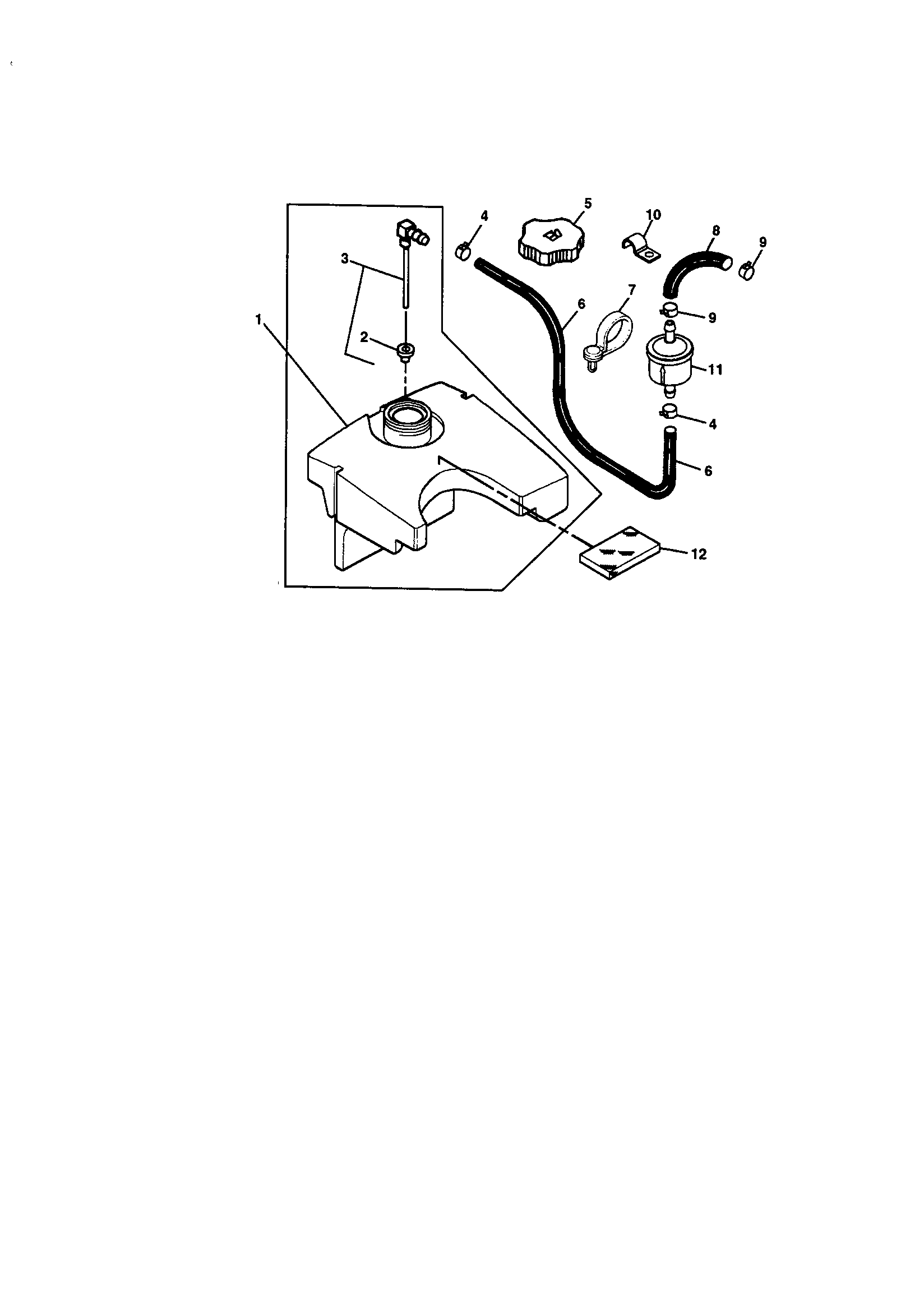 Sabre M02048HXXXXXX fuel tank diagram
