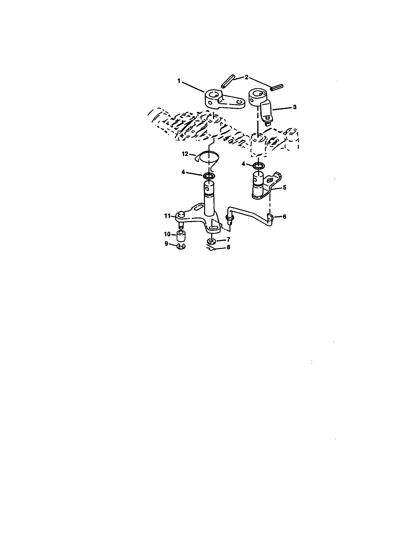 Sabre M02048HXXXXXX brake interlock linkage diagram