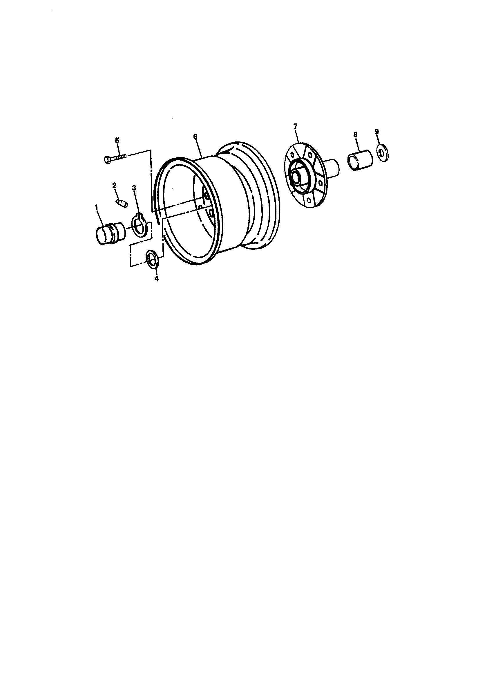 Sabre M02048HXXXXXX rear wheels and tires diagram