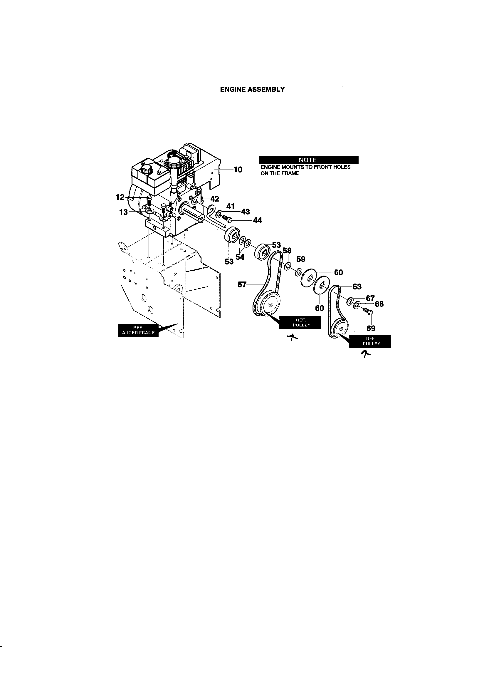 Murray 622504X8 engine assembly diagram