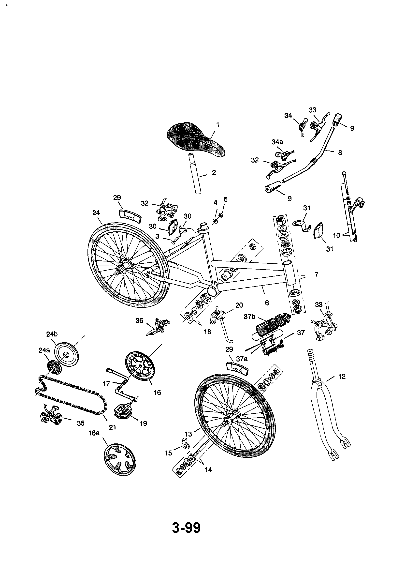 Sears 502454140 ladies 24" atb outrage diagram