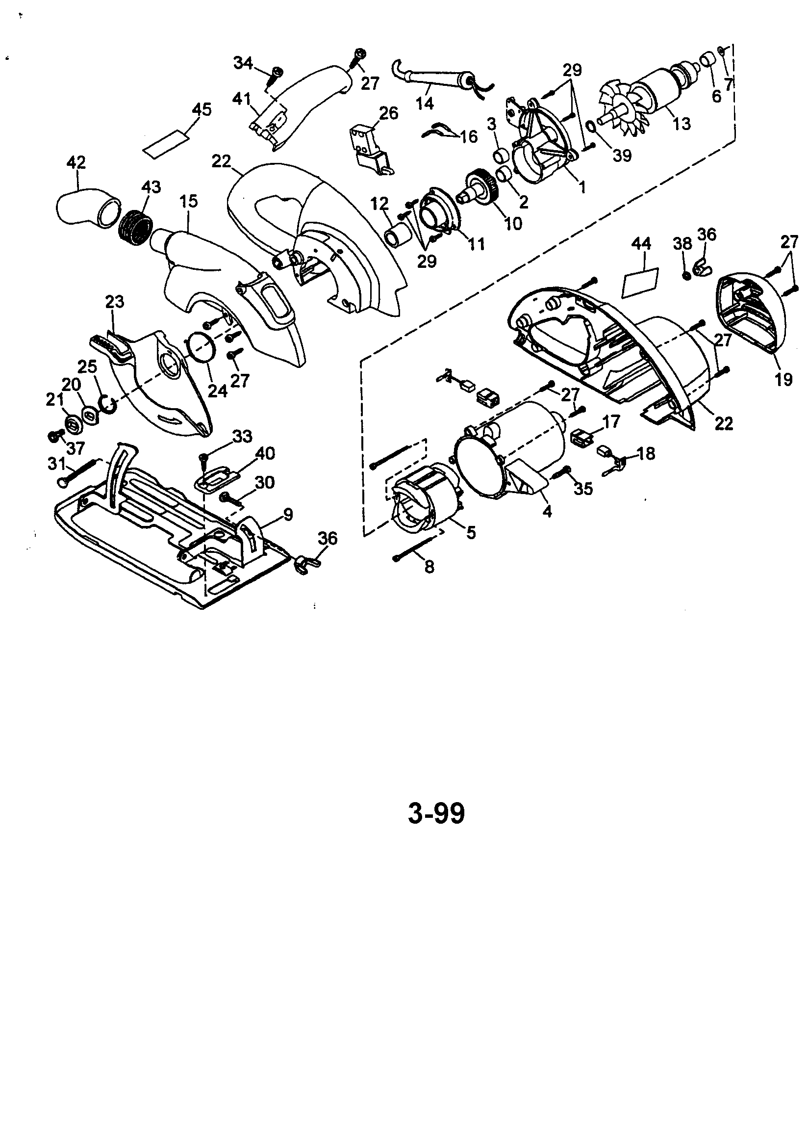 Black & Decker C2020 TYPE 1 replacement parts diagram