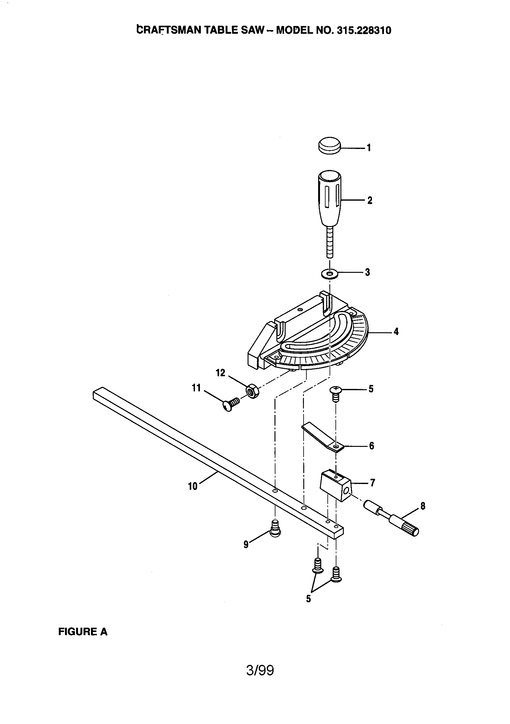 Craftsman 315228310 craftsman table saw diagram