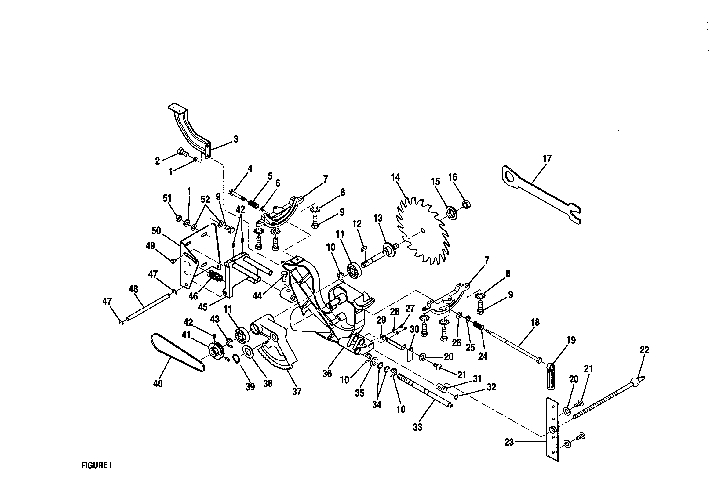 Craftsman 315228310 figure i diagram