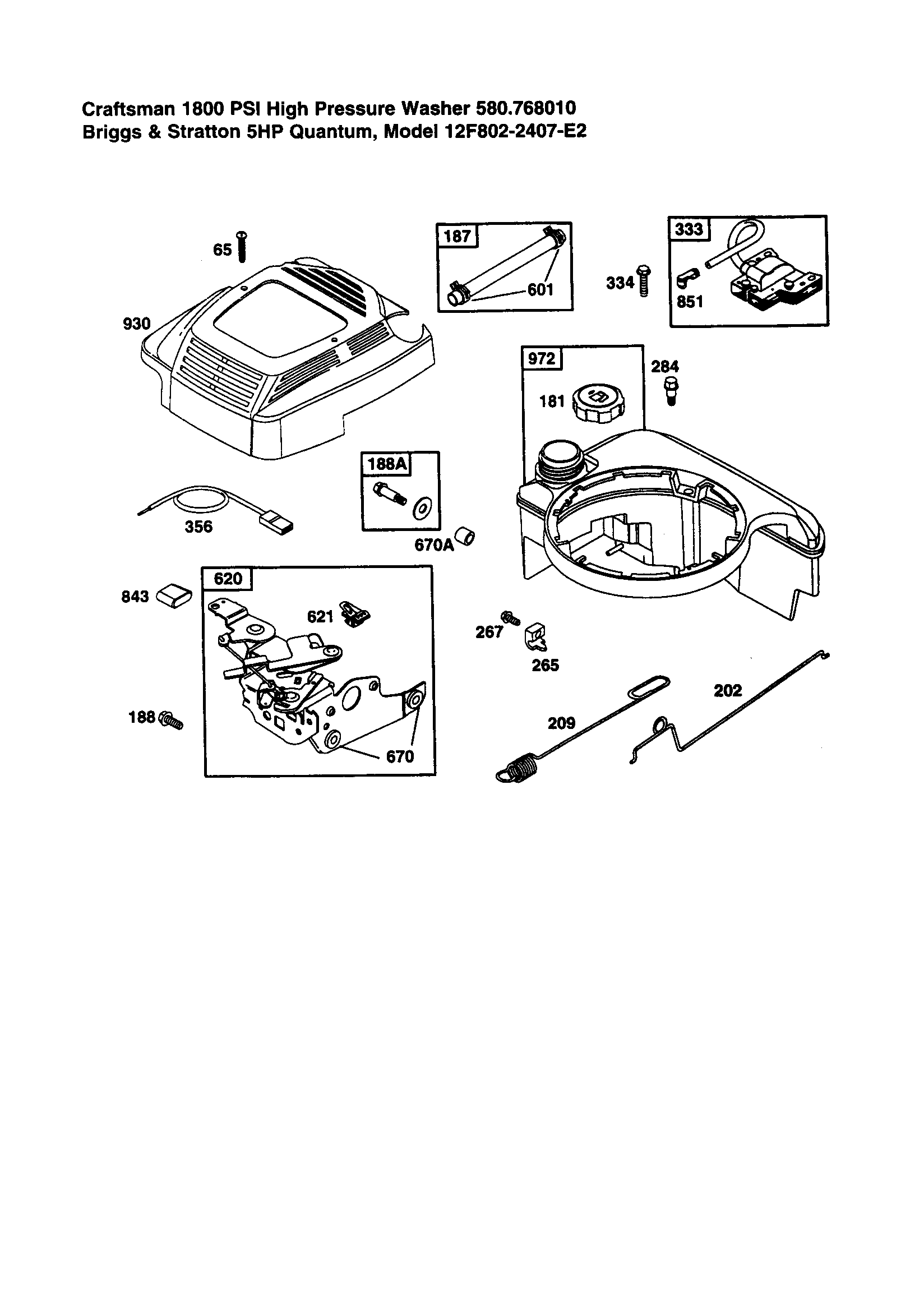 Craftsman 580768010 fuel tank diagram
