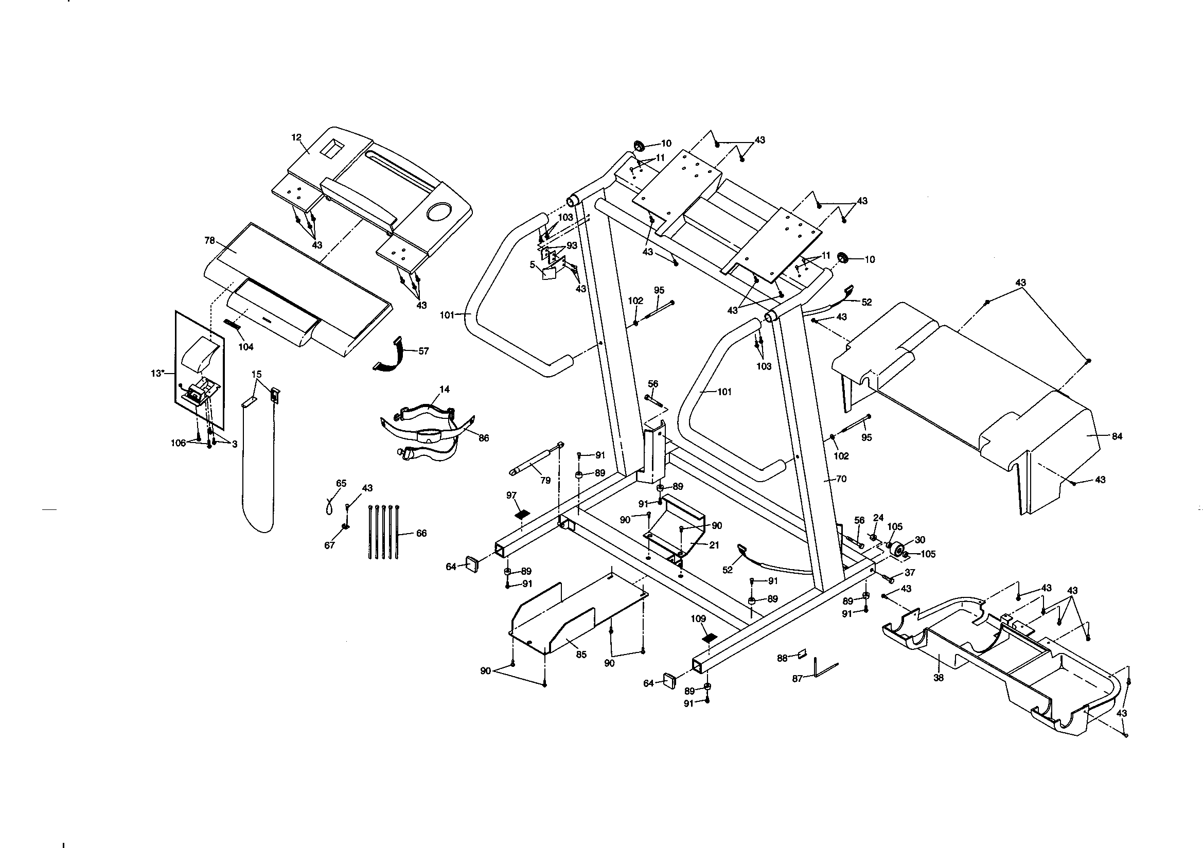 NordicTrack 831298810 console diagram