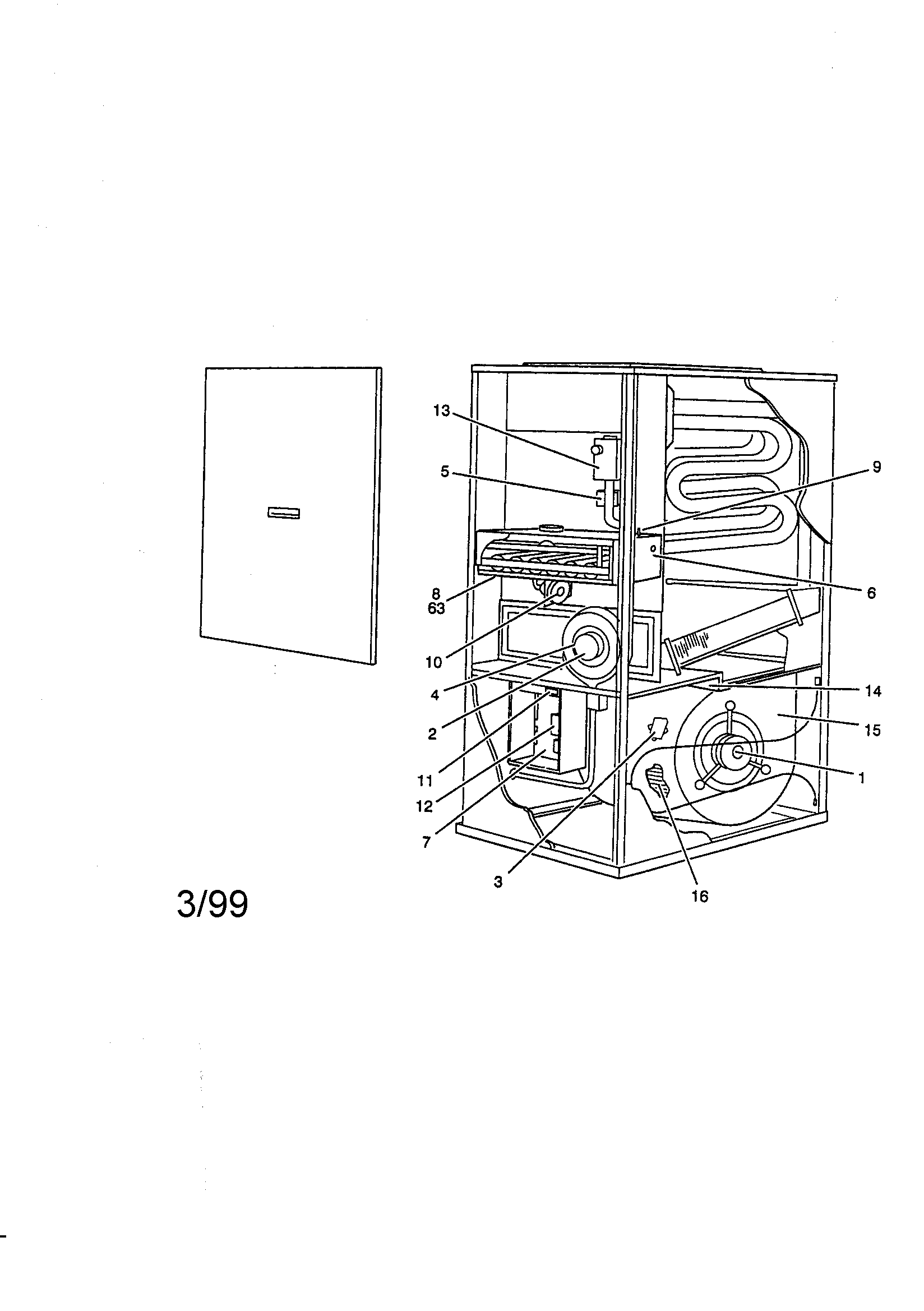 York G9T08016UPC13 fig. 1 diagram