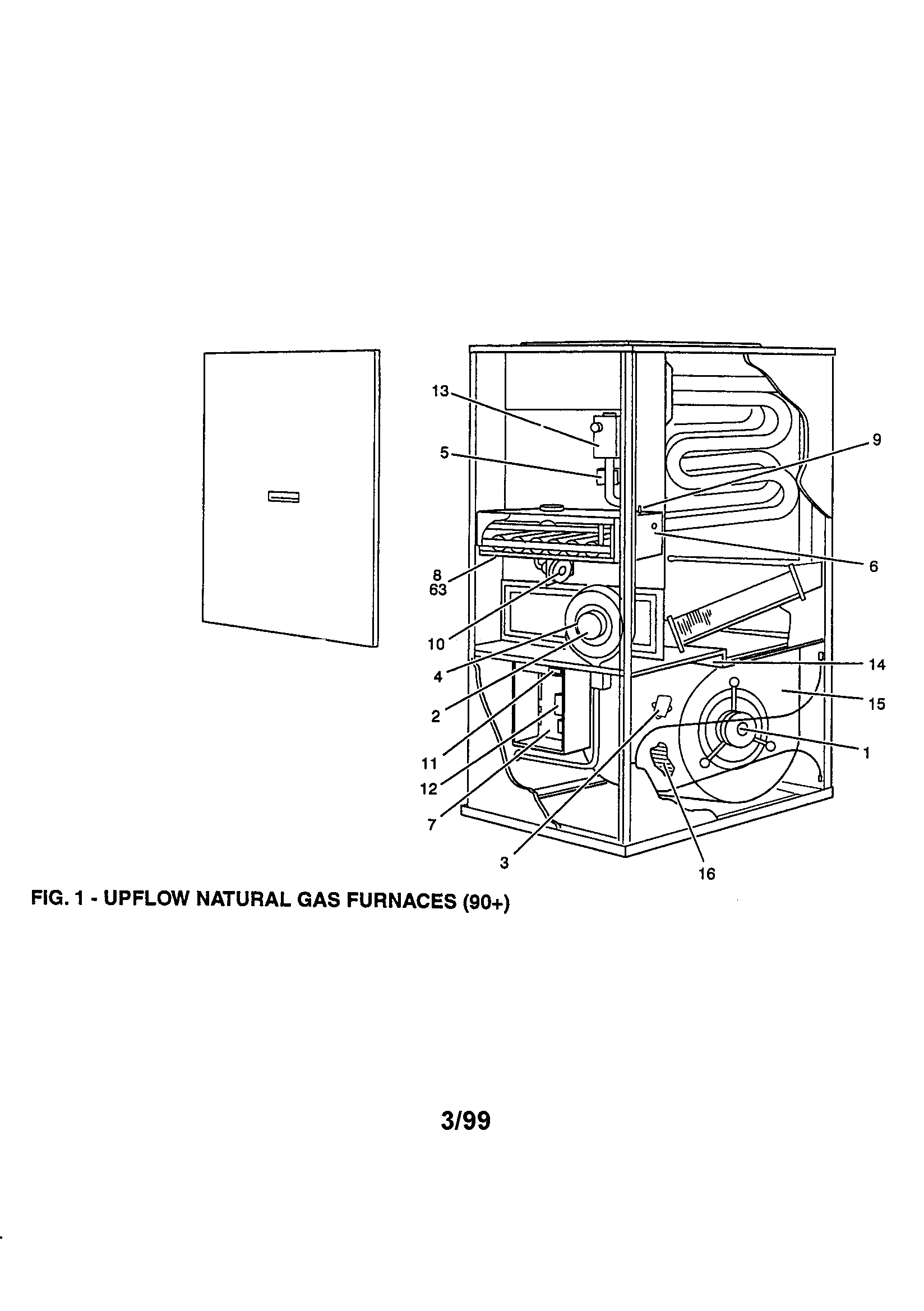 York G9T08012UPB13 fig. 1 diagram