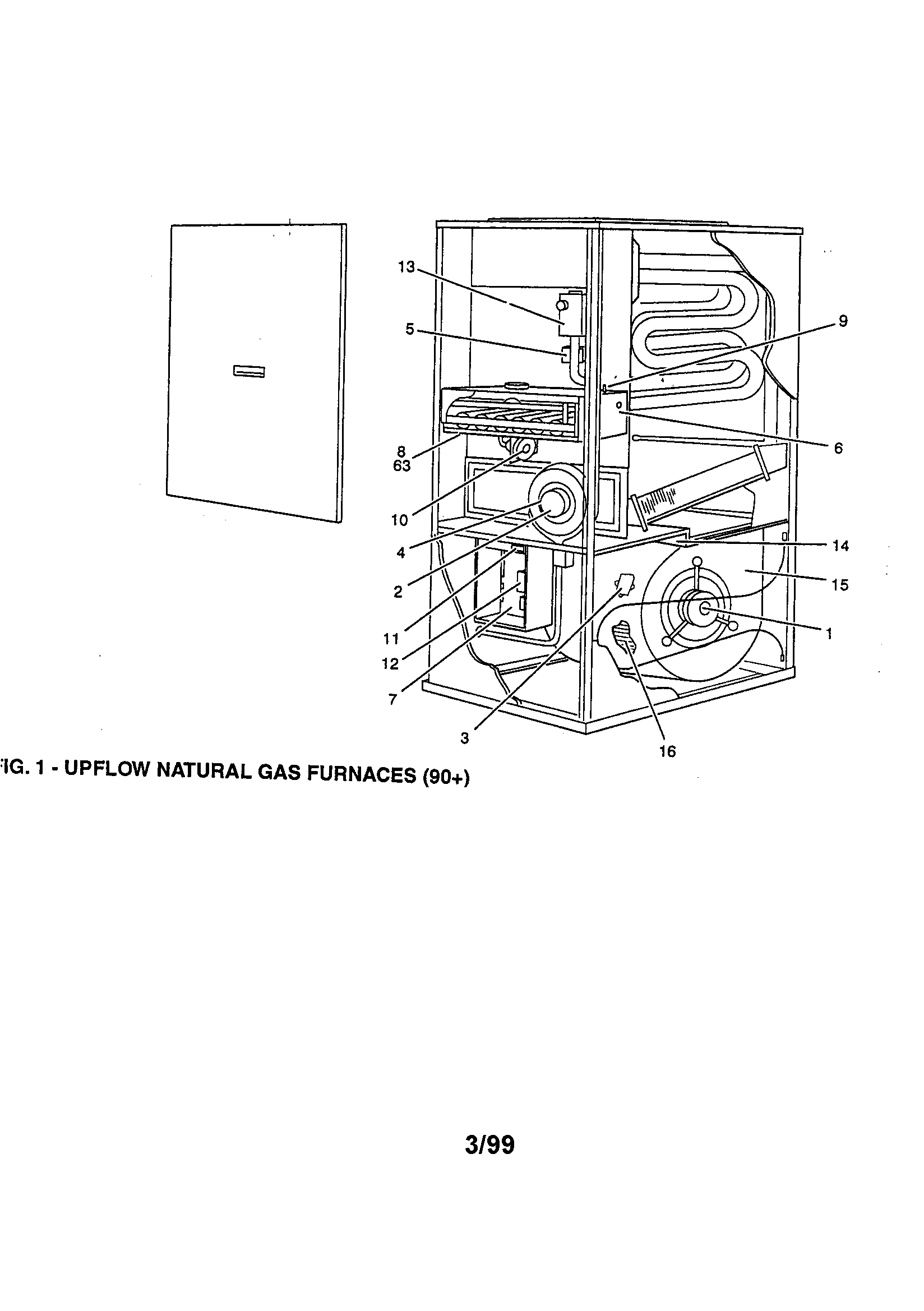York G9T04008UPA13 fig. 1 diagram