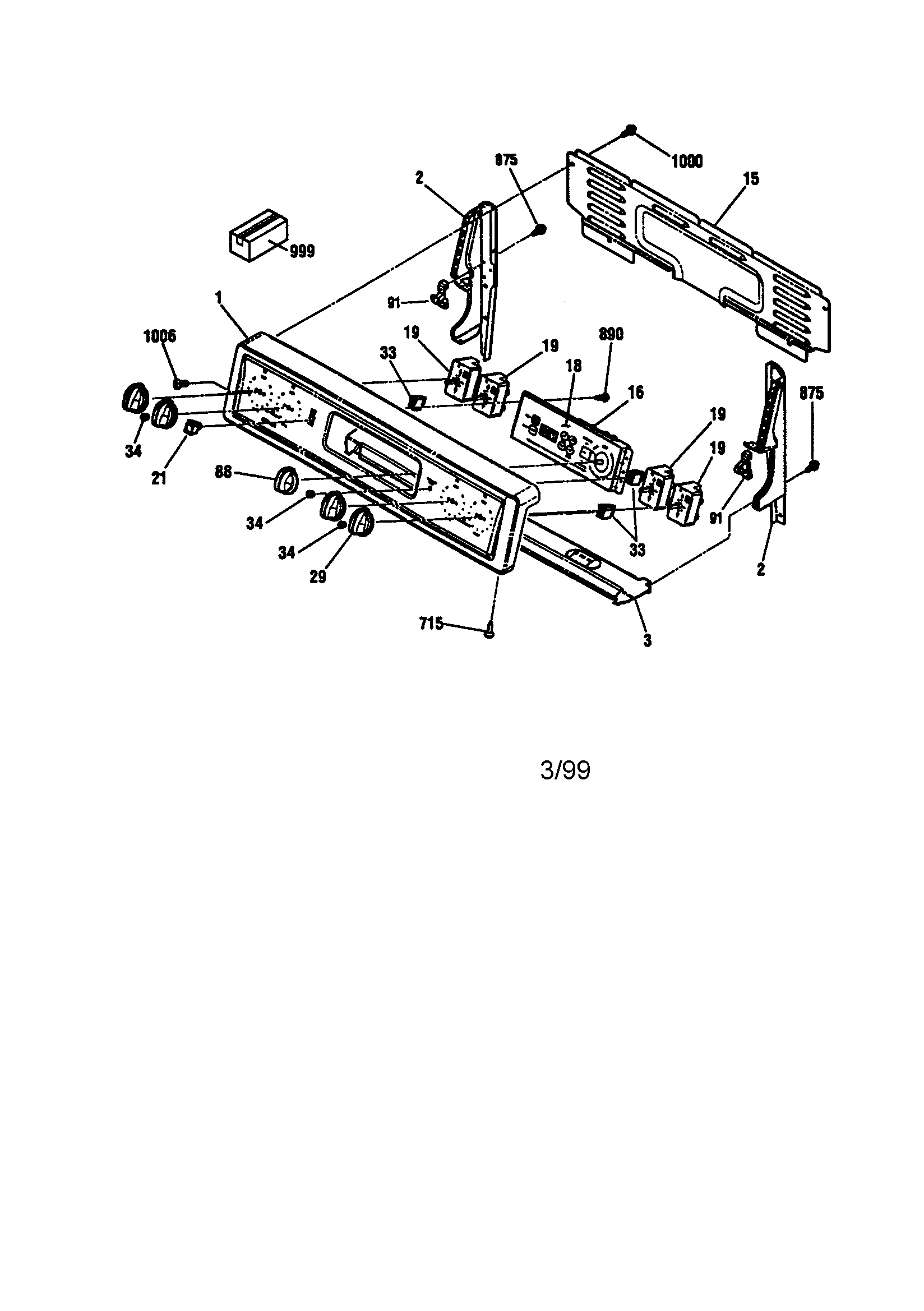 Kenmore 91195487990 backguard section diagram