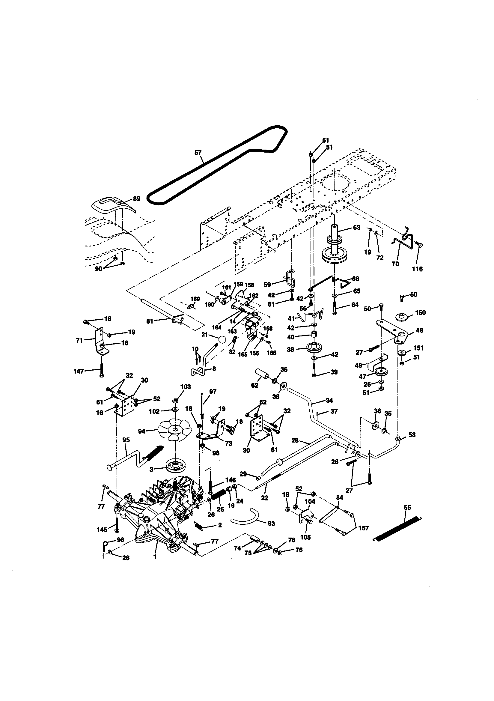 Craftsman 917270822 ground drive diagram