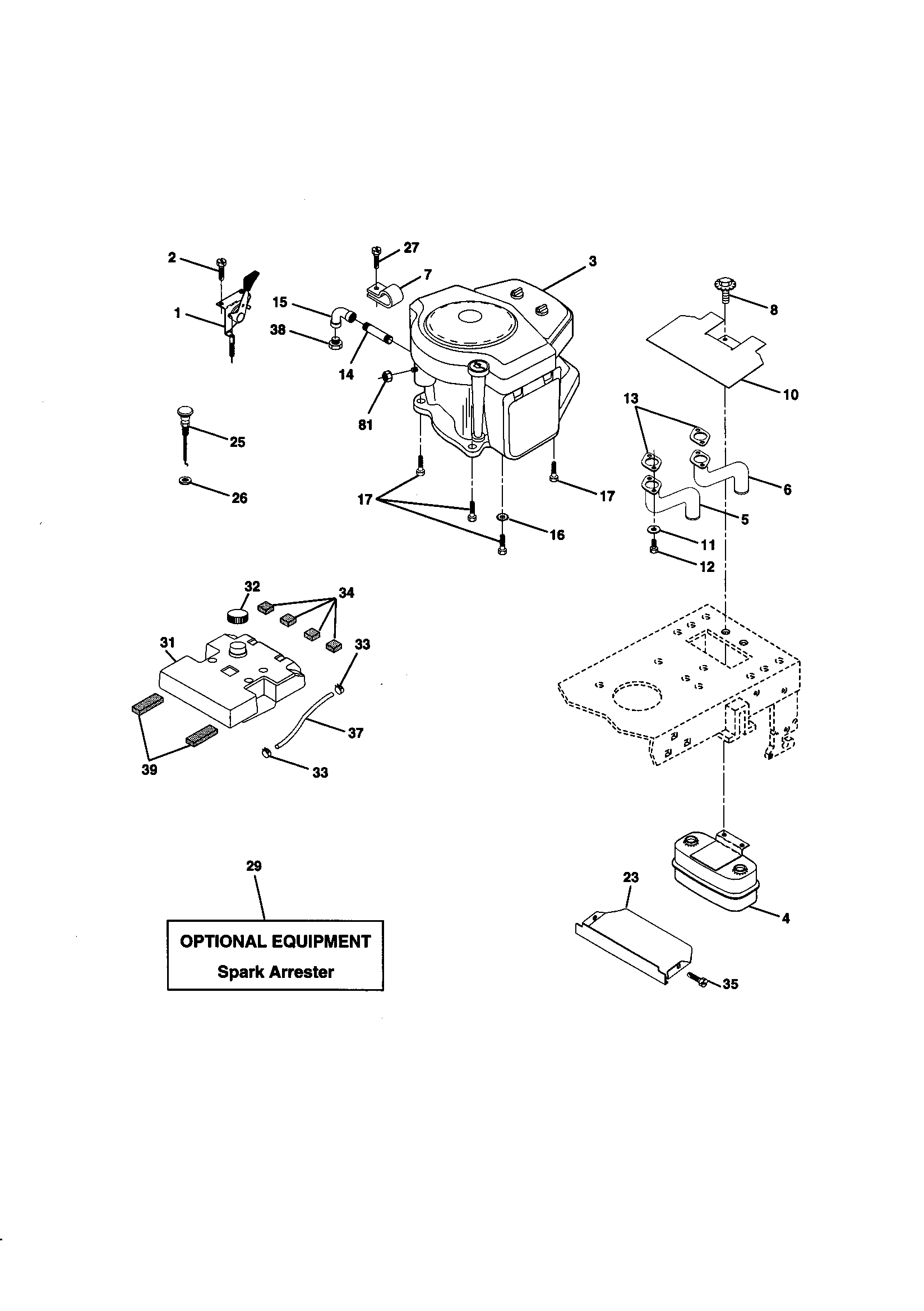 Craftsman 917270822 engine diagram
