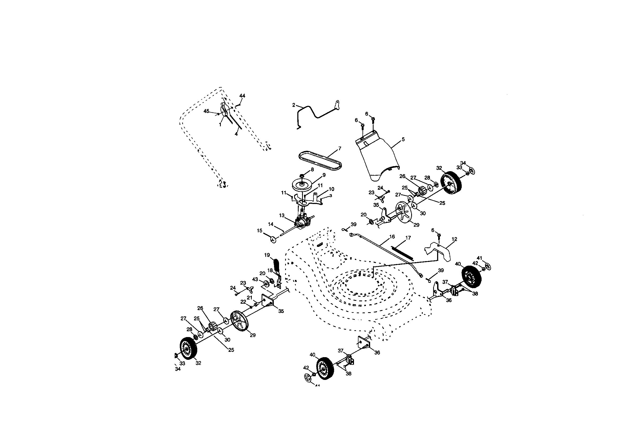 Craftsman 917377910 drive assembly diagram