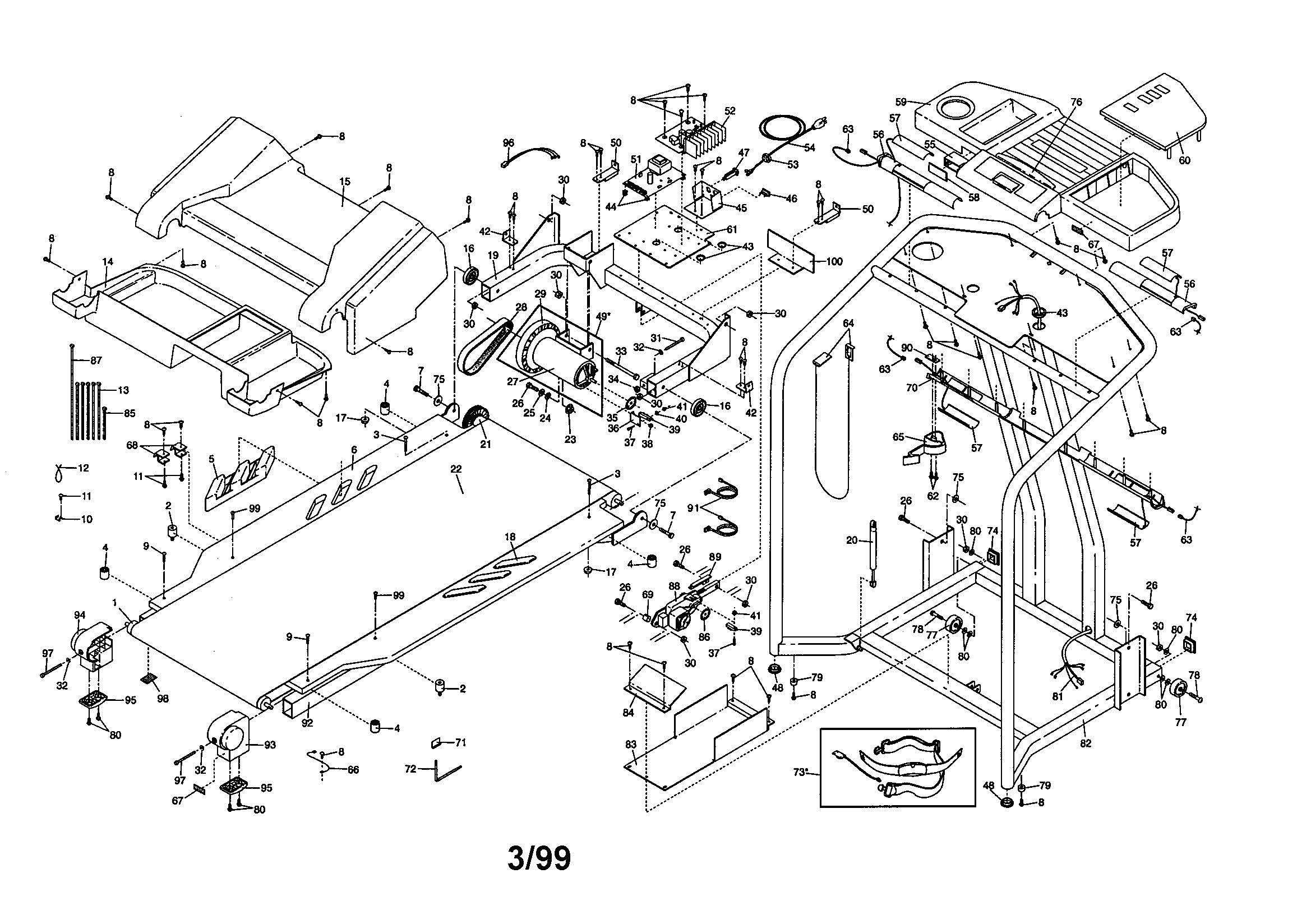 HealthRider HRTL29971 replacement parts diagram