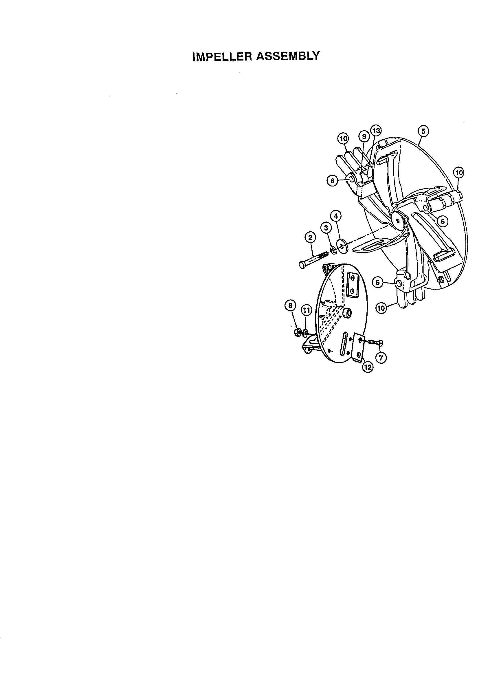 Craftsman 48624515 impeller assembly diagram