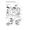 Amana TS22TL-P1306501WL interior cabinet/drain block assy. diagram