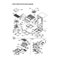 Amana TSI22TL-P1306601WL interior cabinet/drain block assy. diagram