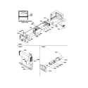 Amana TS22TL-P1306501WL evaporator/fan motor assembly diagram