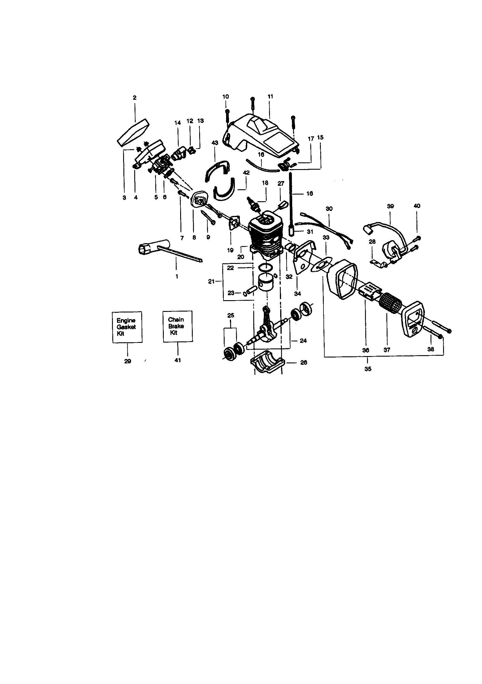 Craftsman 358350160 engine diagram