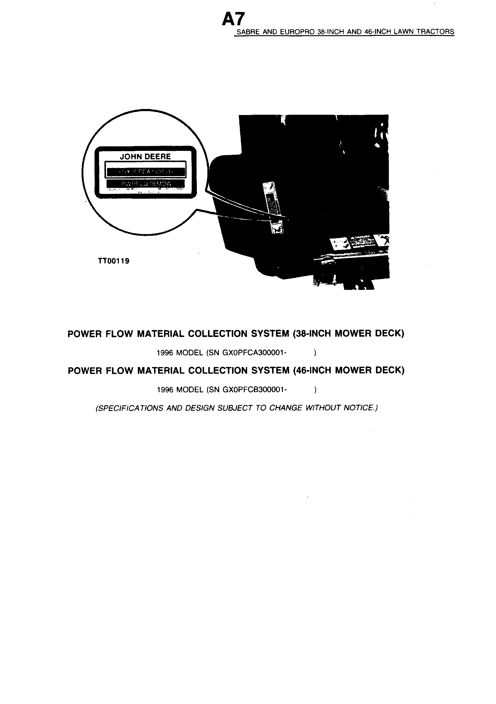 Sabre 1546 GEAR GXSABRC product information-text only diagram