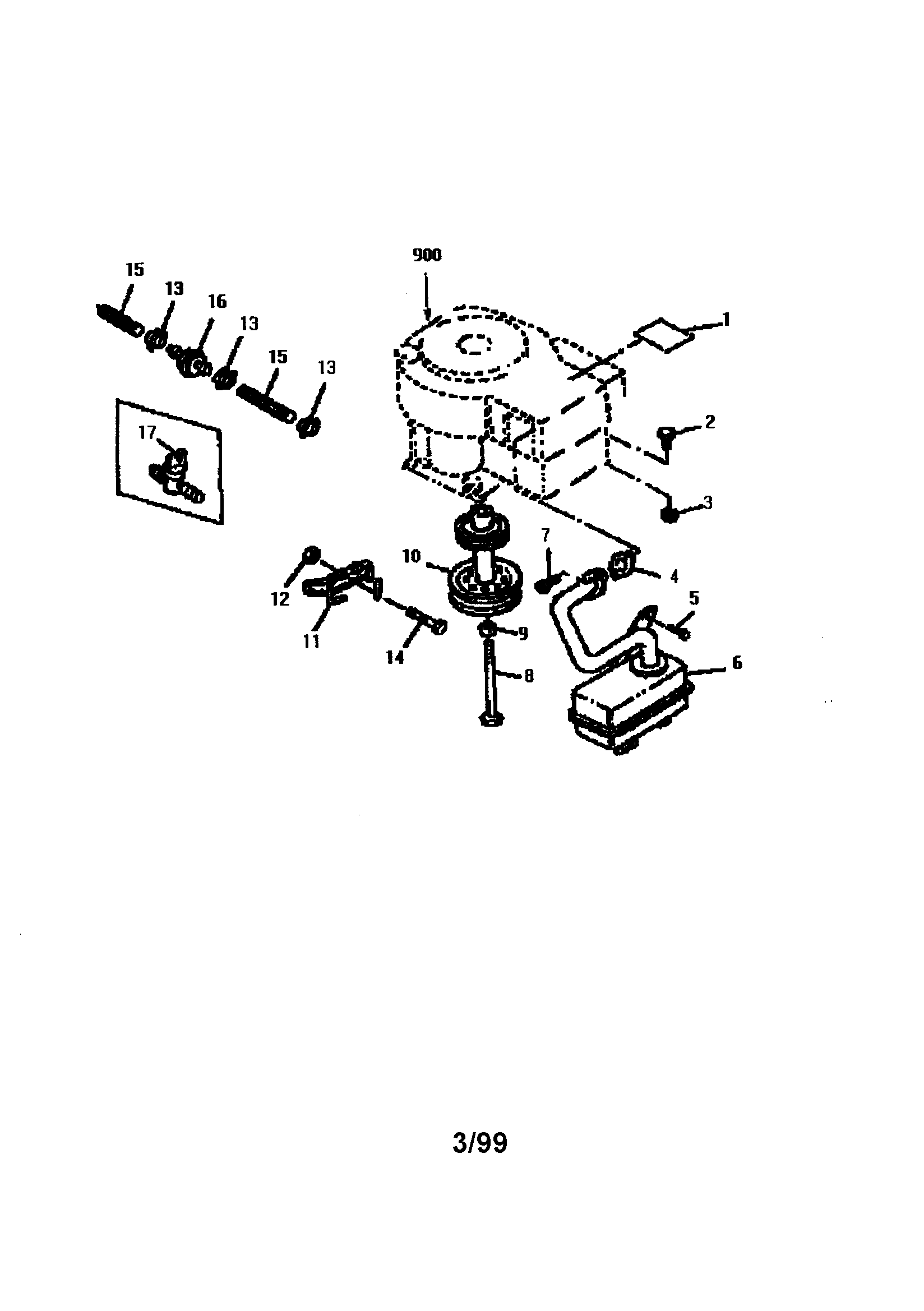 Sabre 1546 GEAR GXSABRC fuel line/muffler/drive sheave diagram