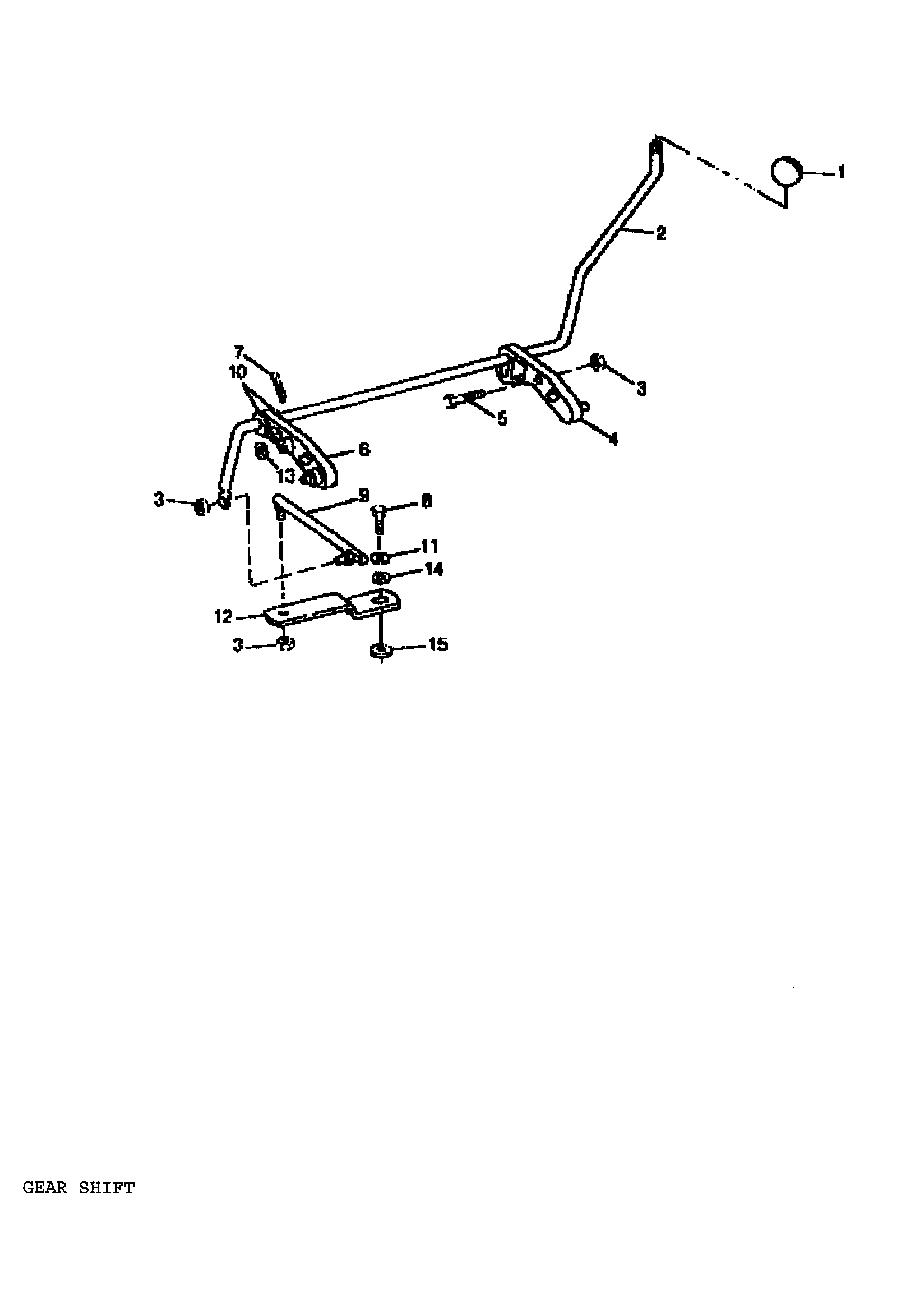 Sabre 1546 GEAR GXSABRC gear shift diagram