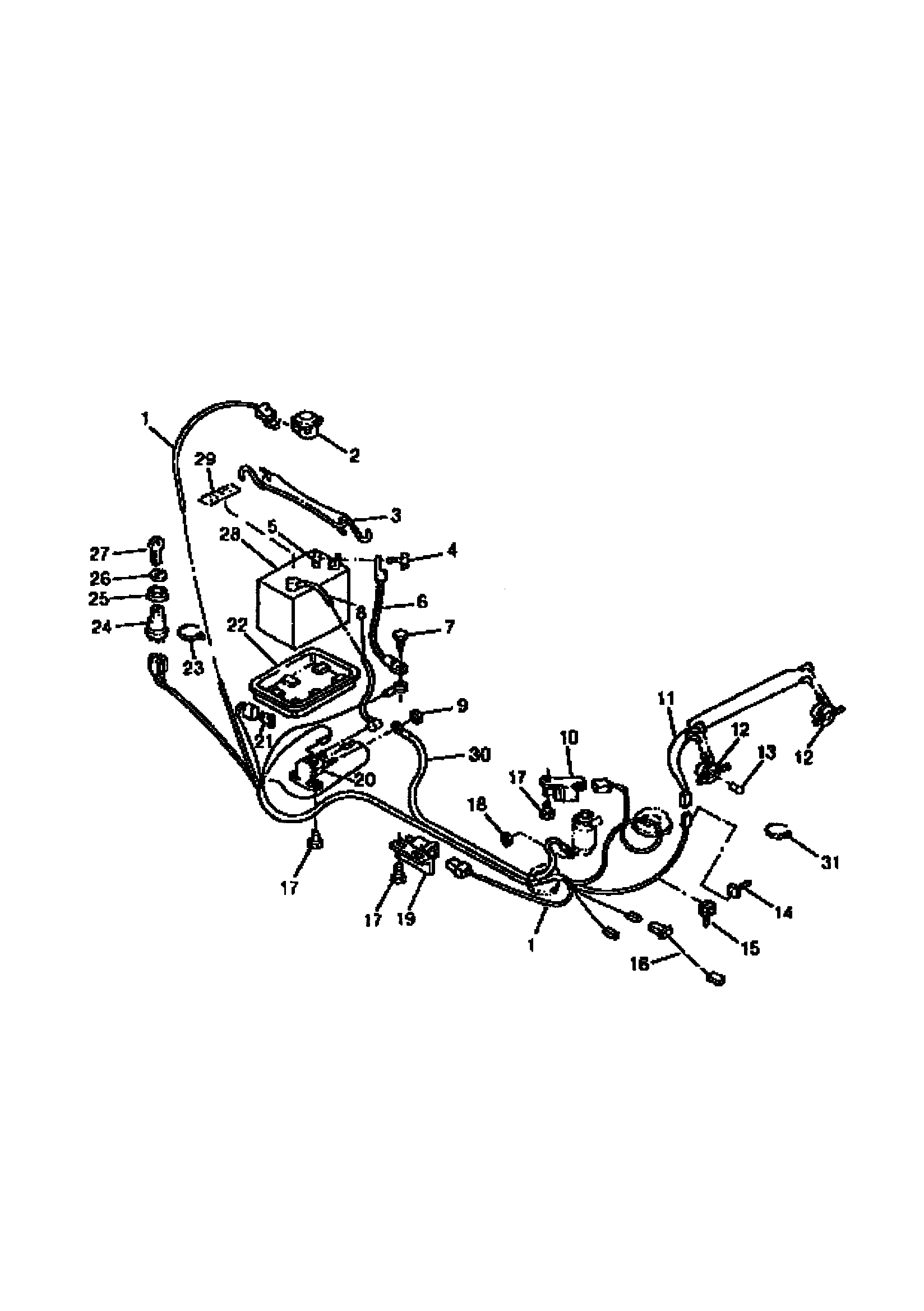Sabre 1546 GEAR GXSABRC electrical system components diagram
