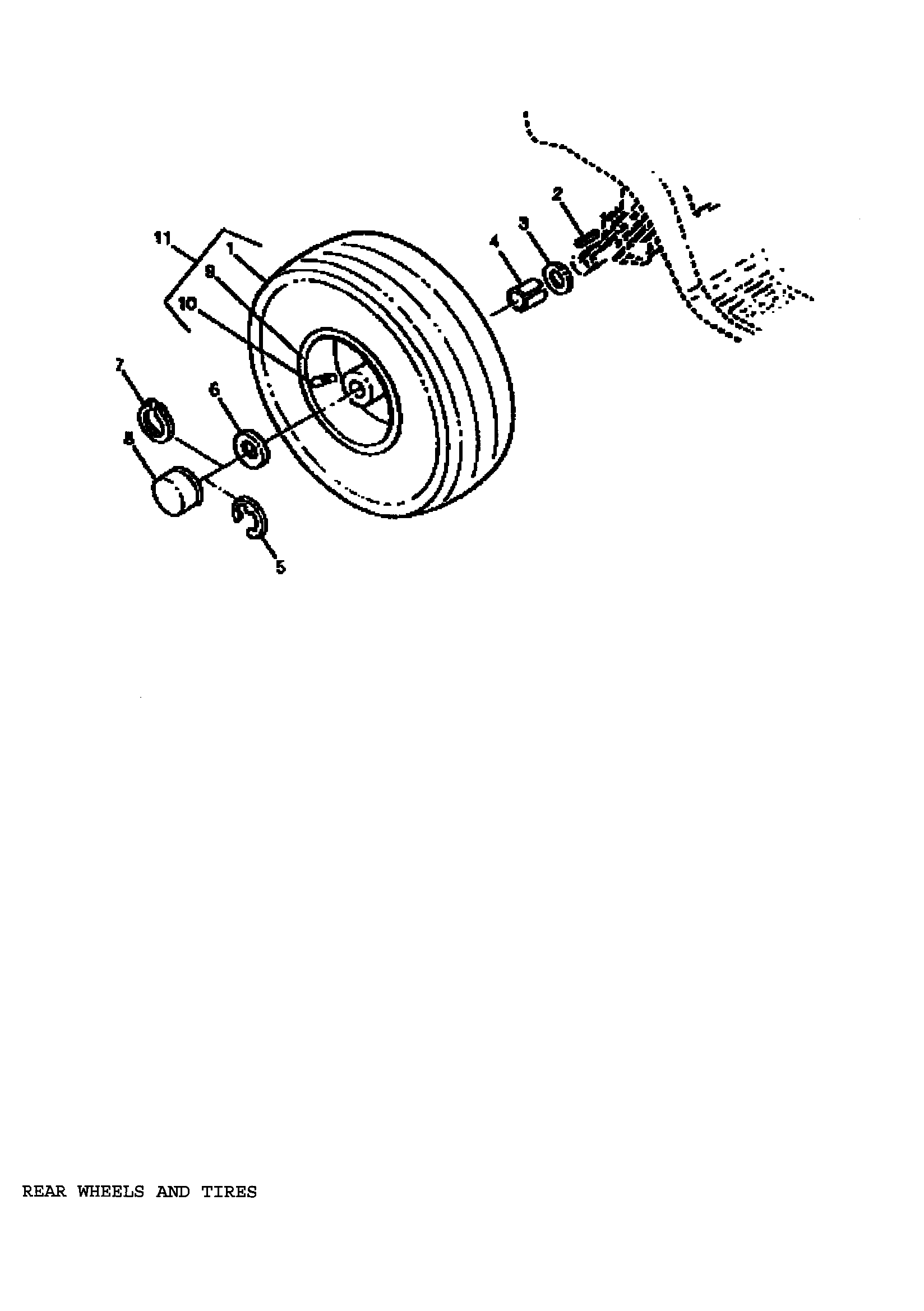 Sabre 1546 GEAR GXSABRC rear wheels/tires diagram