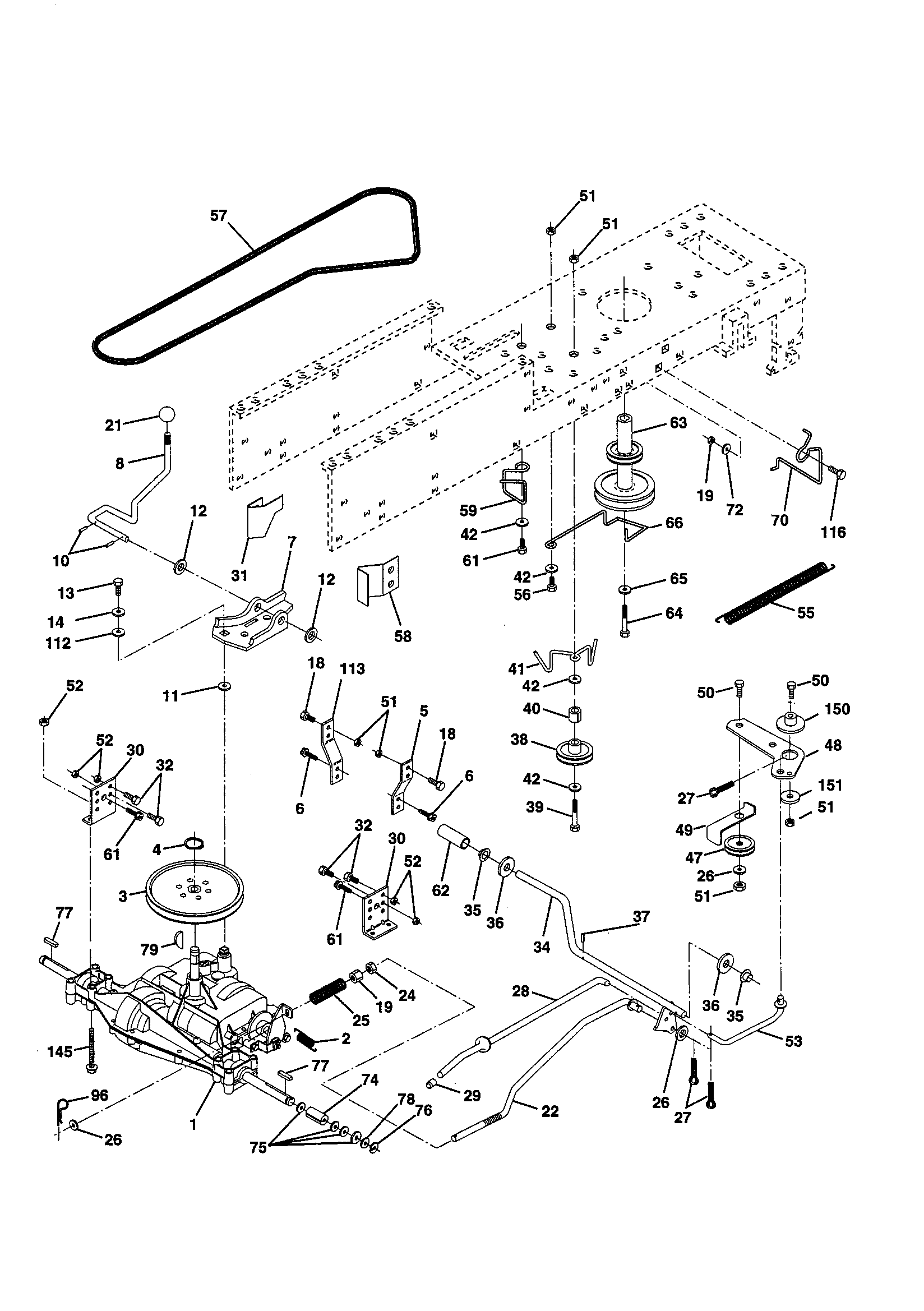 Frigidaire 259721 drive diagram