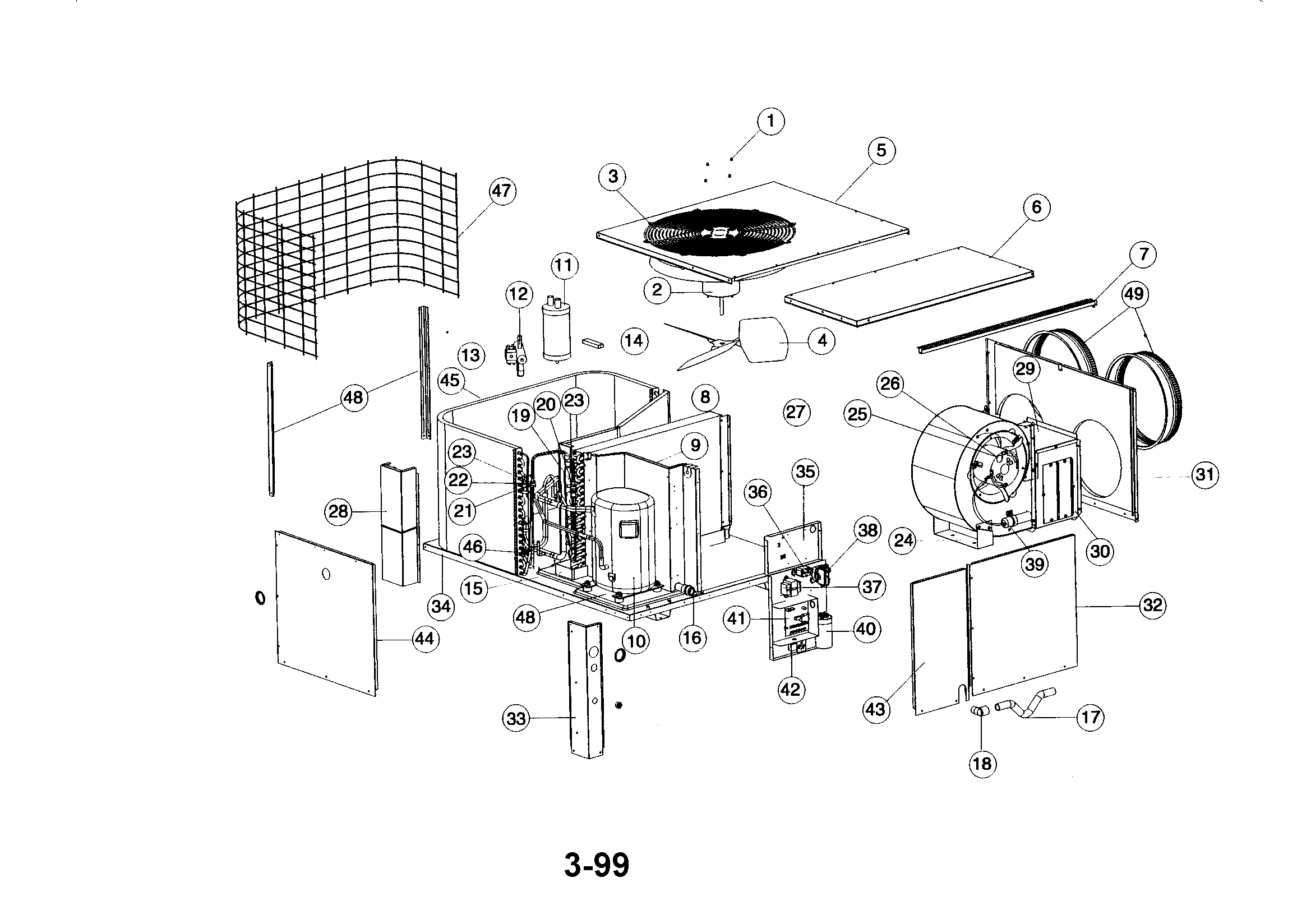 Thermal Zone PH60K-1 10 seer split system heat pump diagram