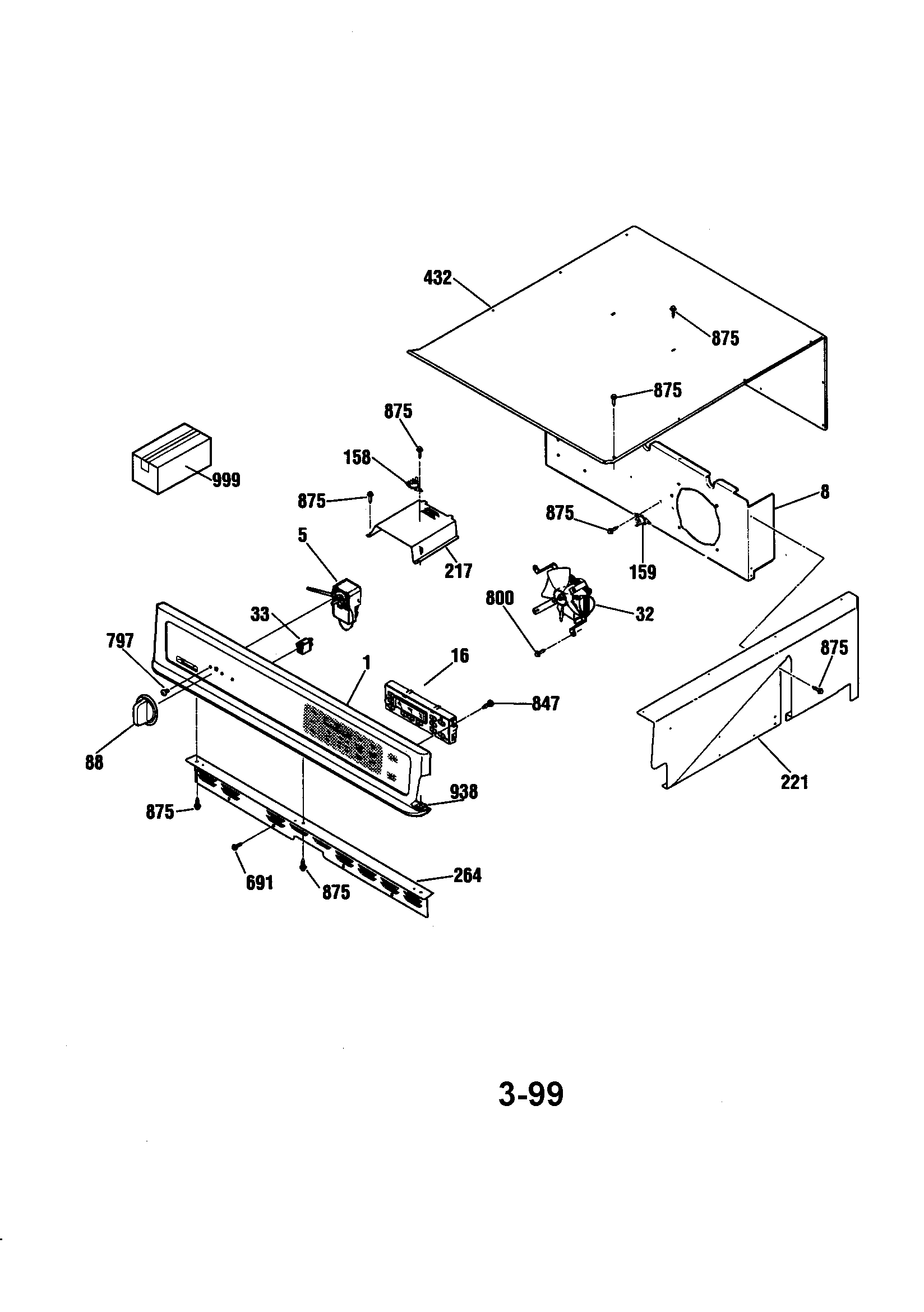 Kenmore 91148389890 control section diagram