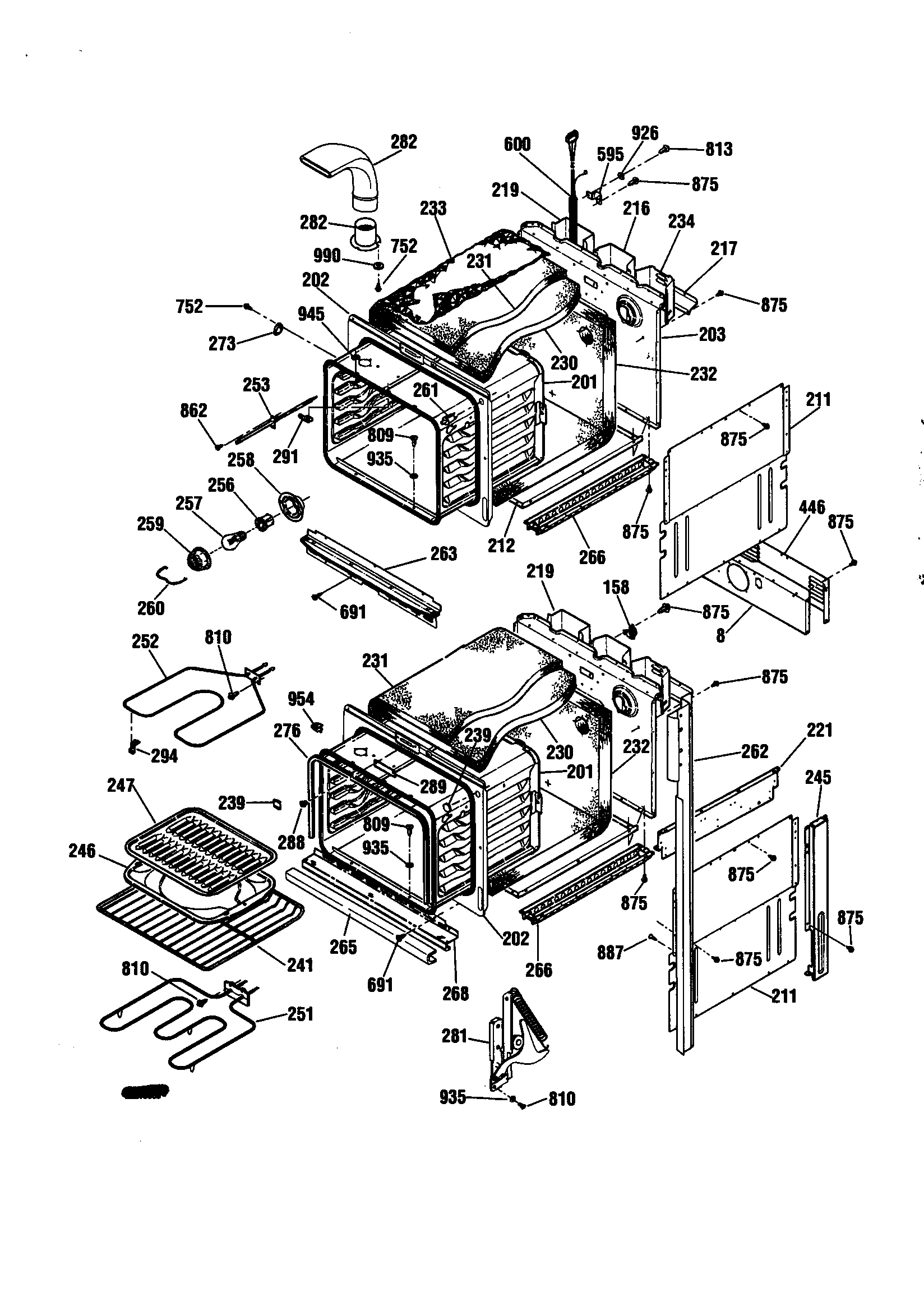 Kenmore 91148389890 body diagram