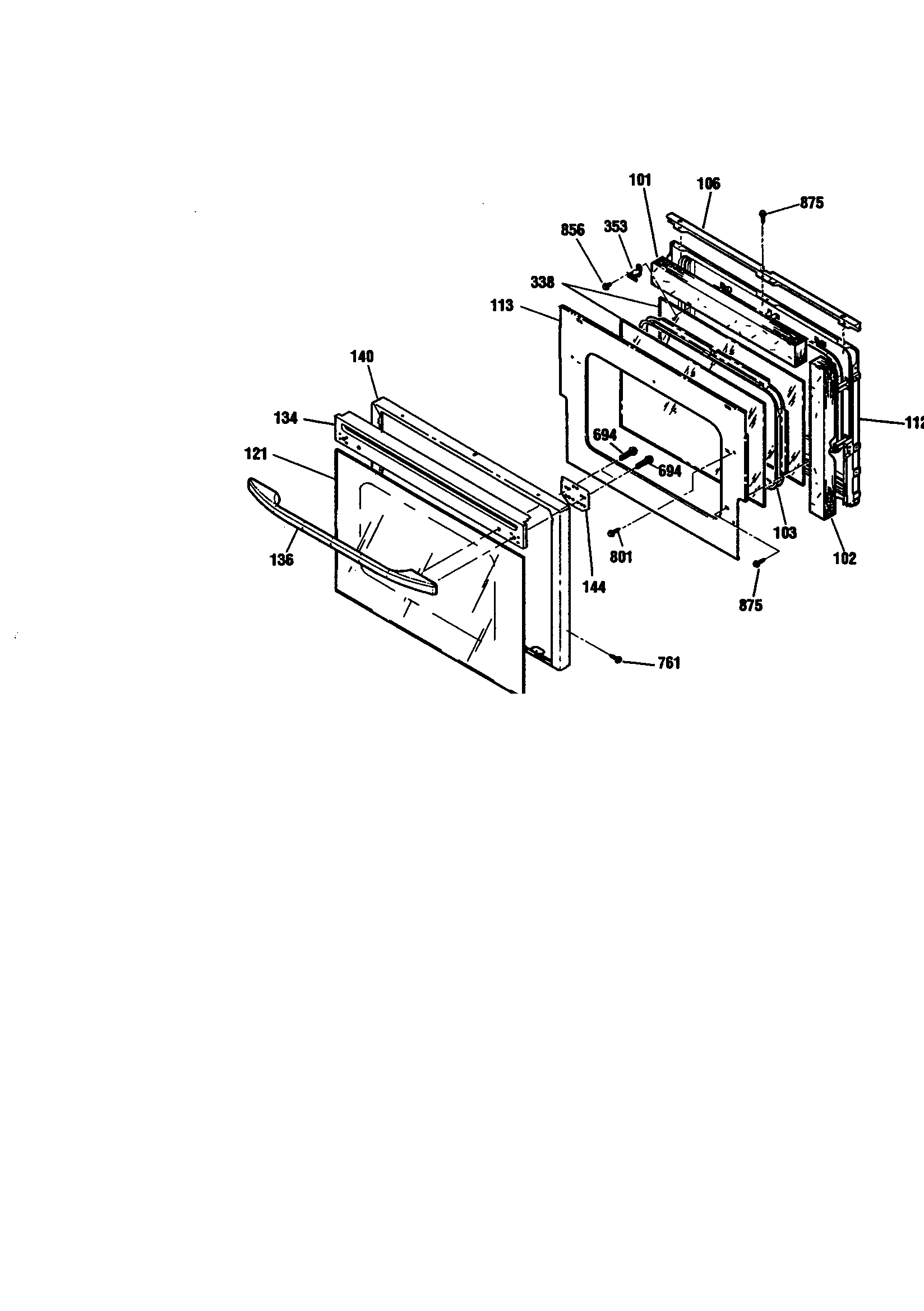 Kenmore 91148389890 lower door diagram